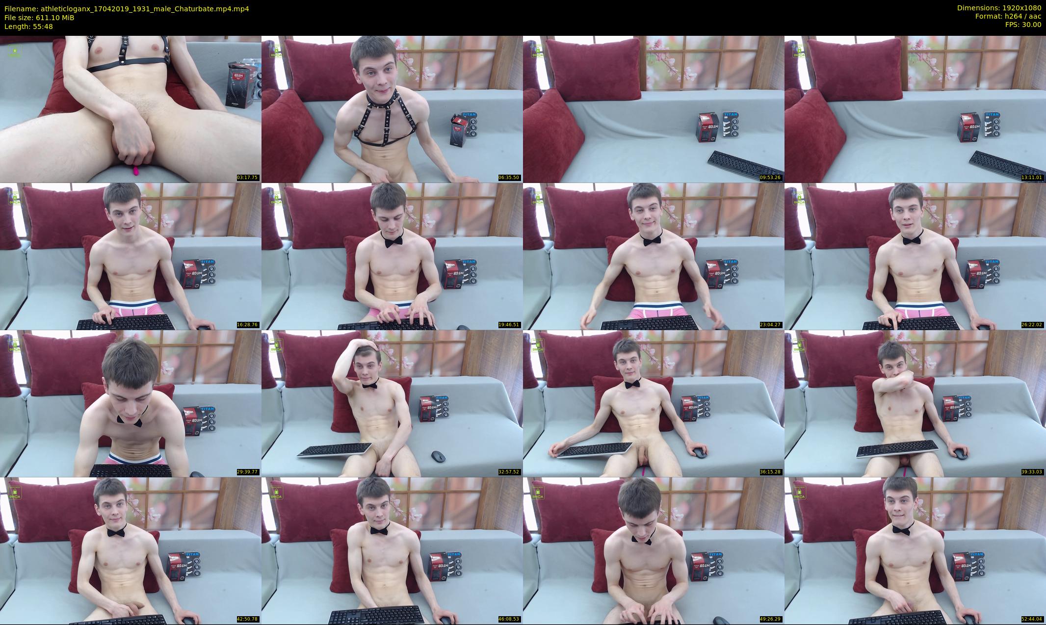 athleticloganx — 56 minute Chaturbate male cam show recording, 1080p, Apr 17, 2019