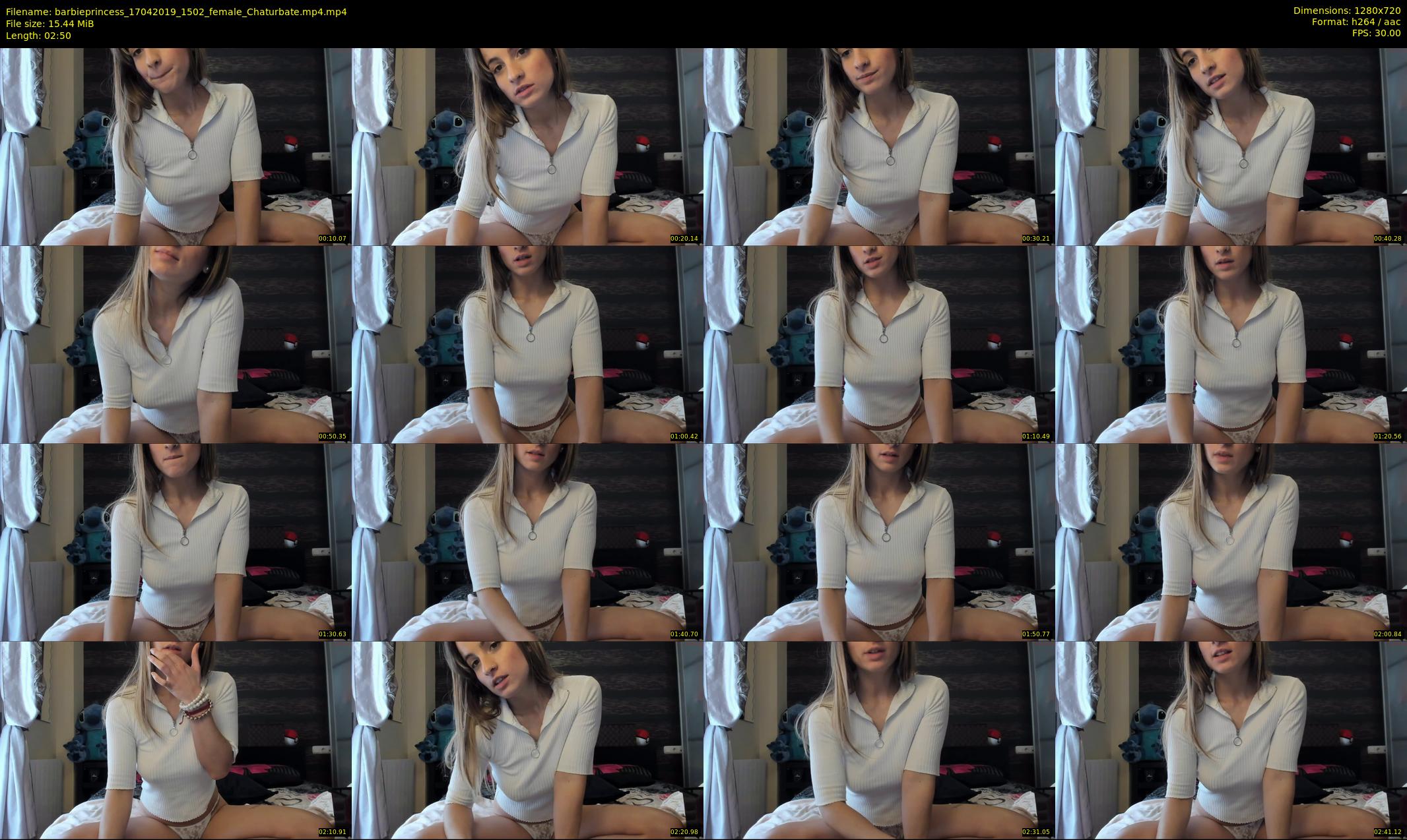 barbieprincess — 3 minute Chaturbate female cam show recording, 720p, Apr 17, 2019