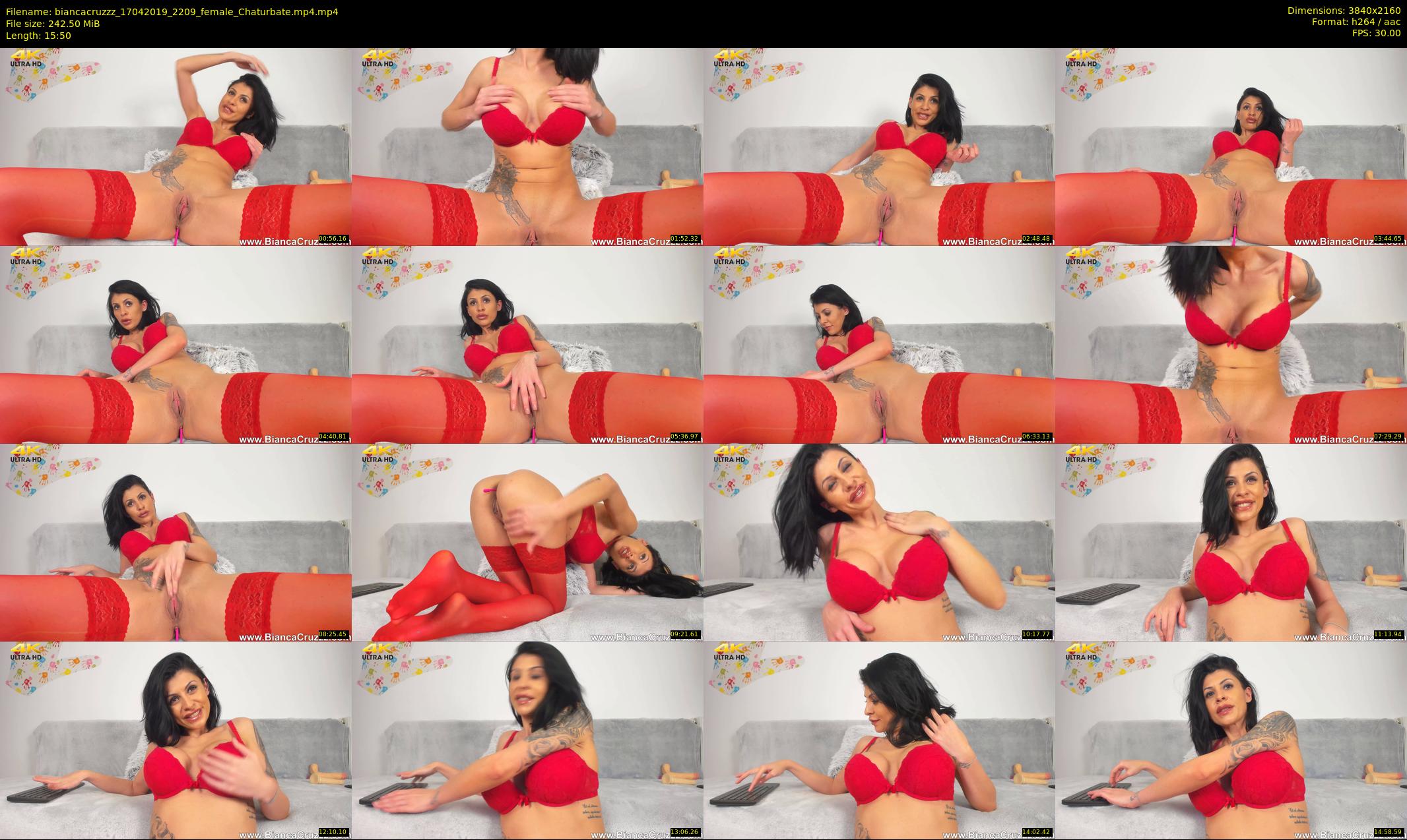 biancacruzzz — 16 minute Chaturbate female cam show recording, 4K, Apr 17, 2019