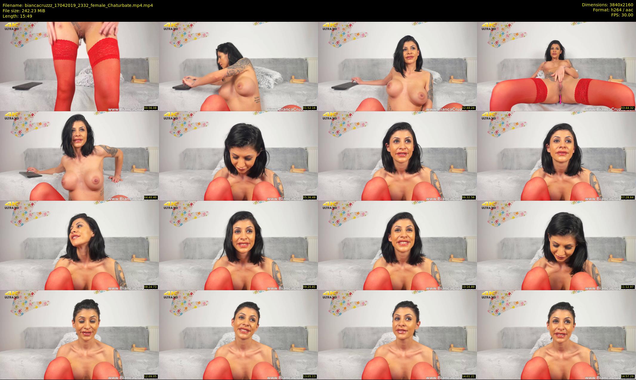 biancacruzzz — 16 minute Chaturbate female cam show recording, 4K, Apr 17, 2019