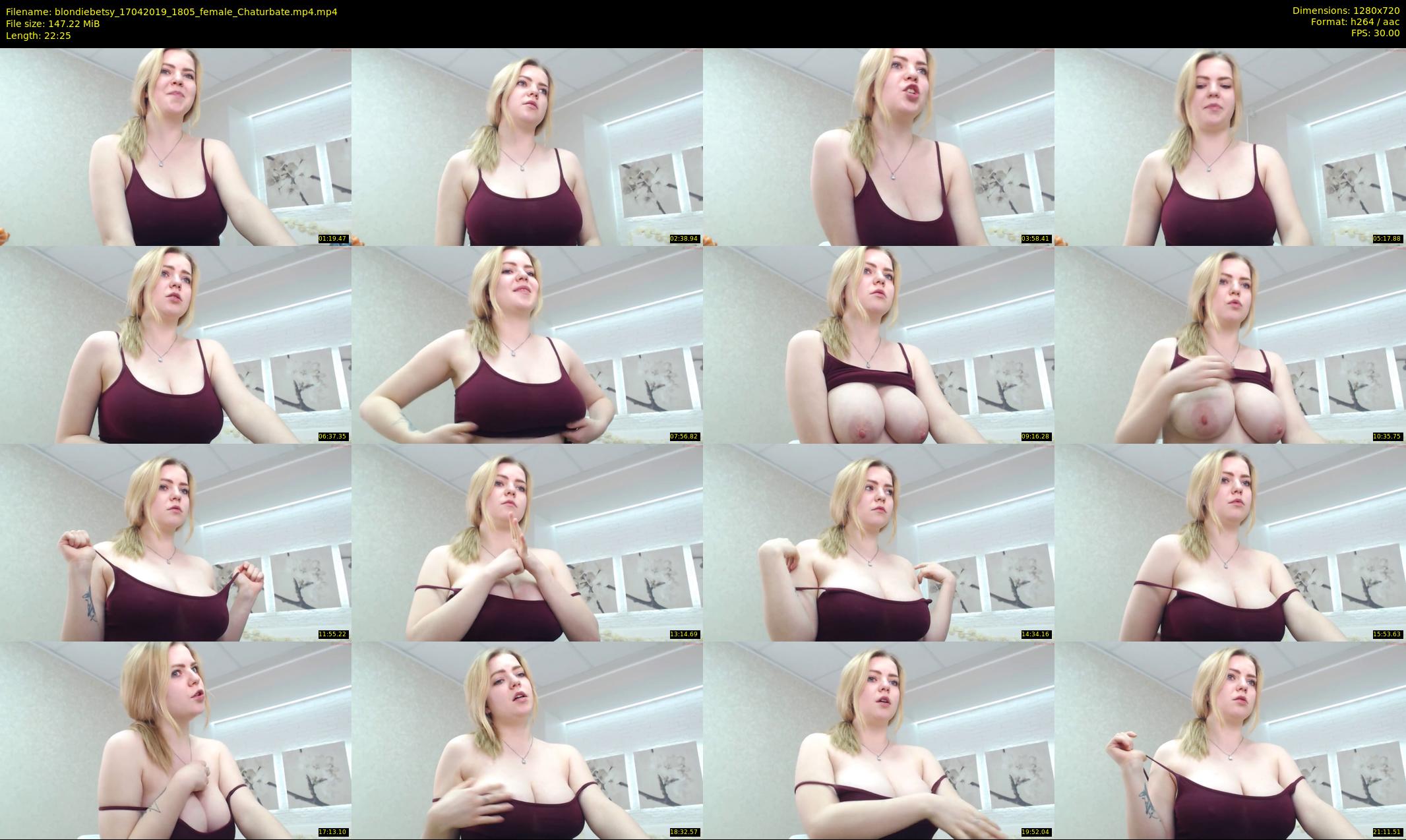 blondiebetsy — 23 minute Chaturbate female cam show recording, 720p, Apr 17, 2019