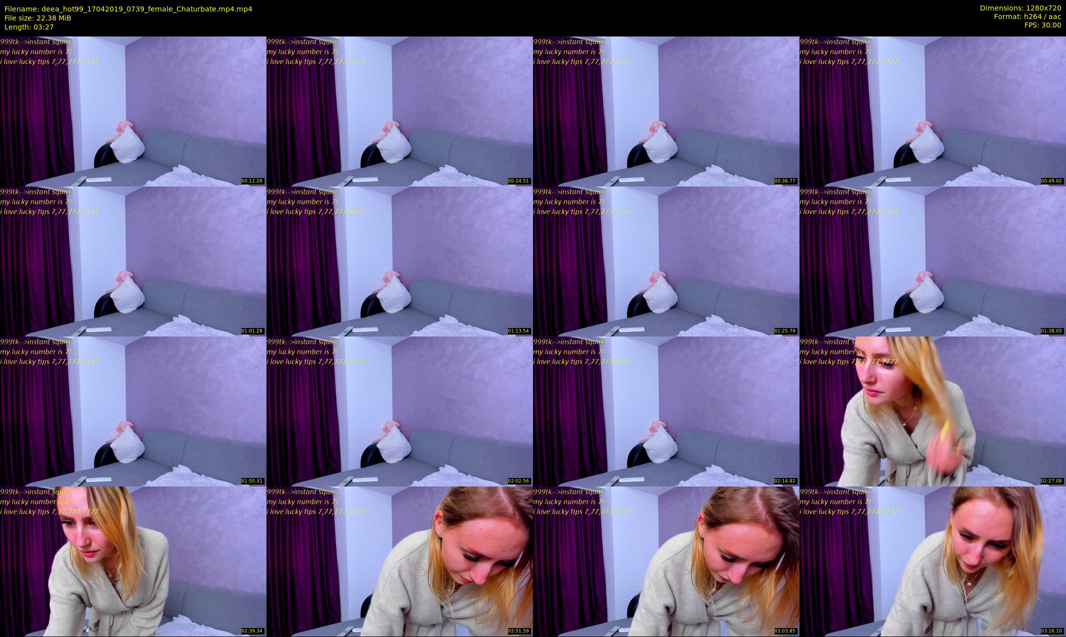 deea_hot99 — 4 minute Chaturbate female cam show recording, 720p, Apr 17, 2019