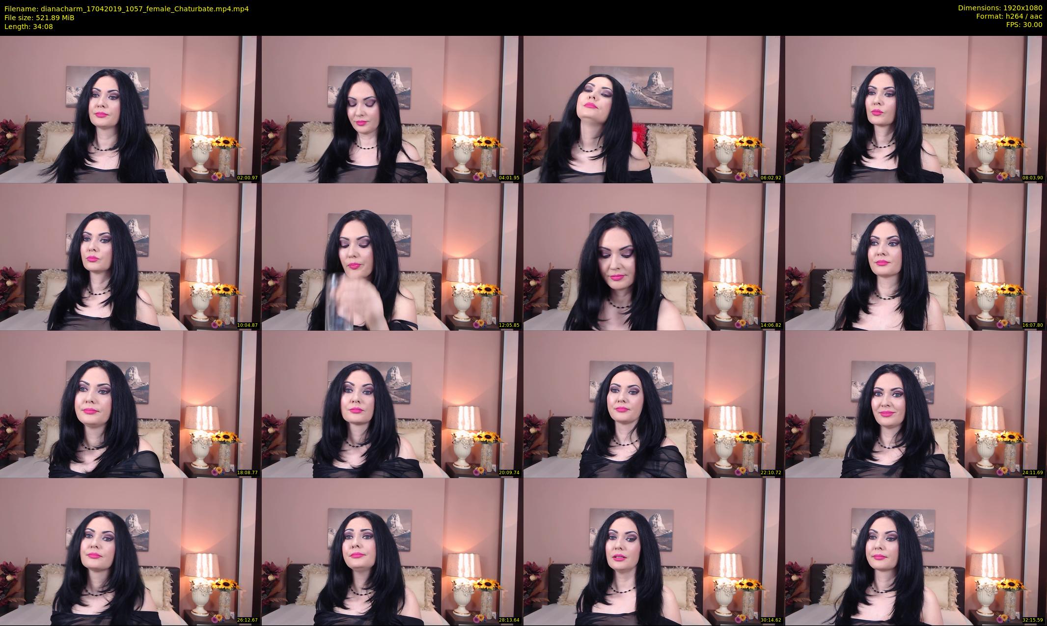 dianacharm — 35 minute Chaturbate female cam show recording, 1080p, Apr 17, 2019