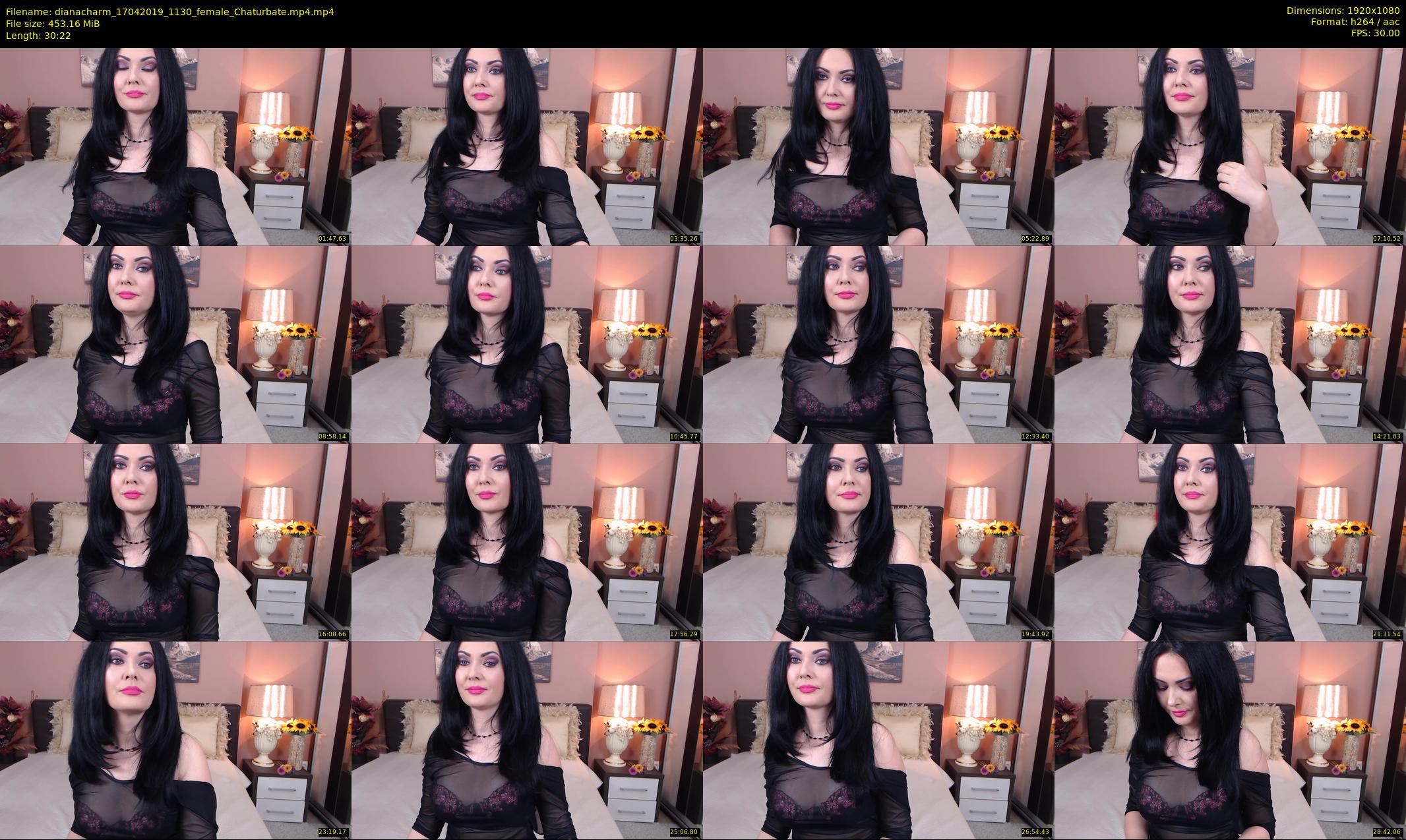 dianacharm — 31 minute Chaturbate female cam show recording, 1080p, Apr 17, 2019