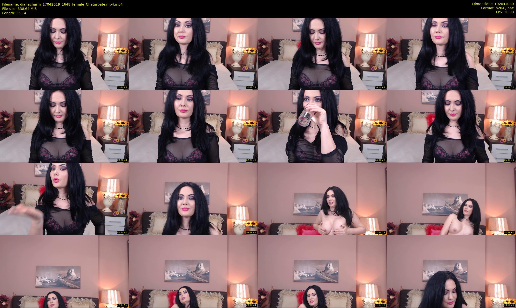 dianacharm — 36 minute Chaturbate female cam show recording, 1080p, Apr 17, 2019