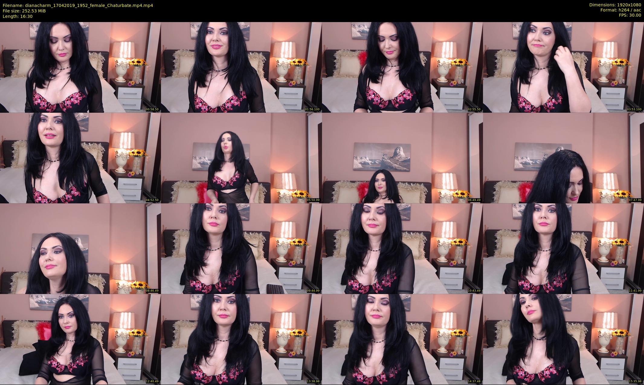 dianacharm — 17 minute Chaturbate female cam show recording, 1080p, Apr 17, 2019