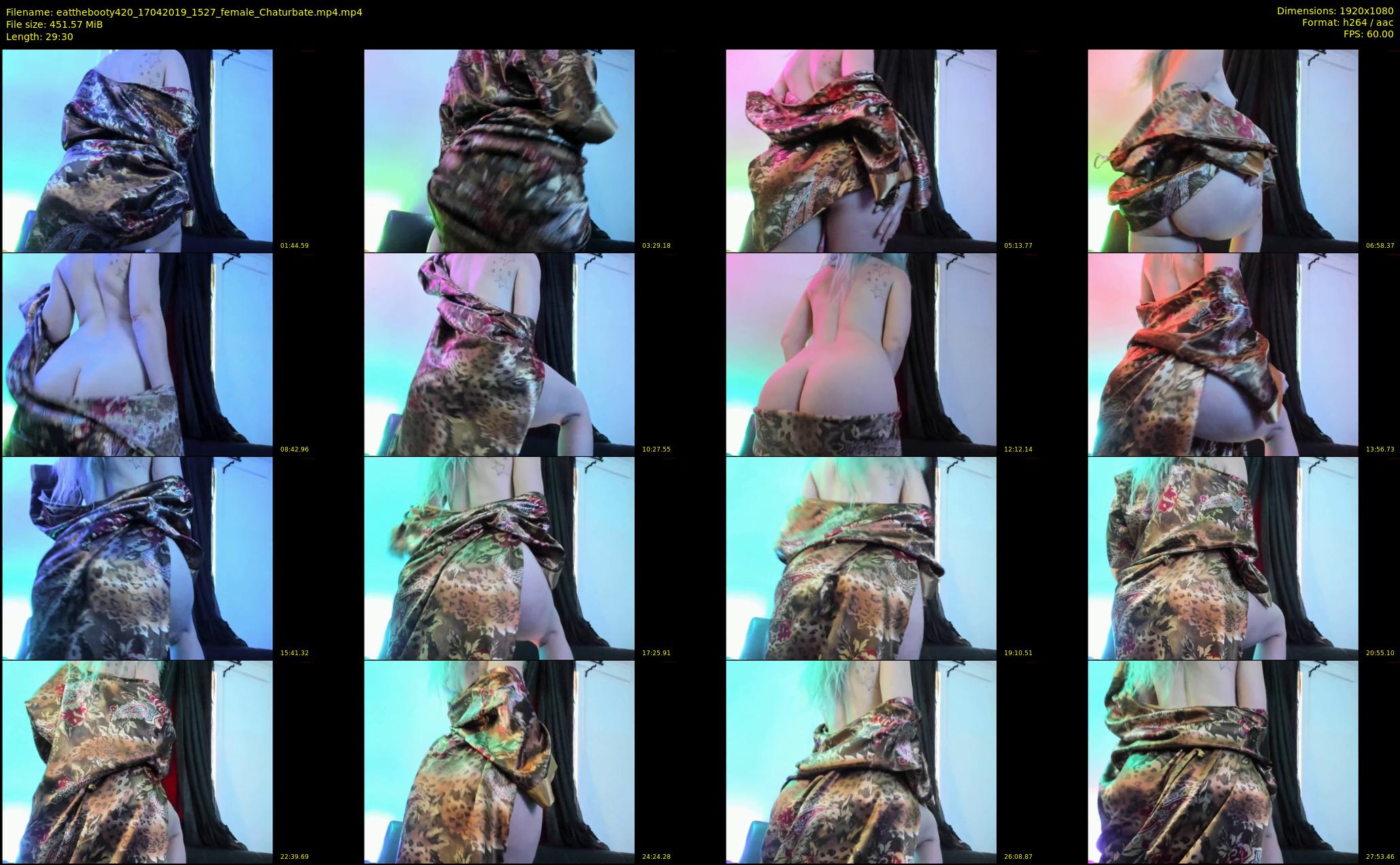 eatthebooty420 — 30 minute Chaturbate female cam show recording, 1080p, Apr 17, 2019