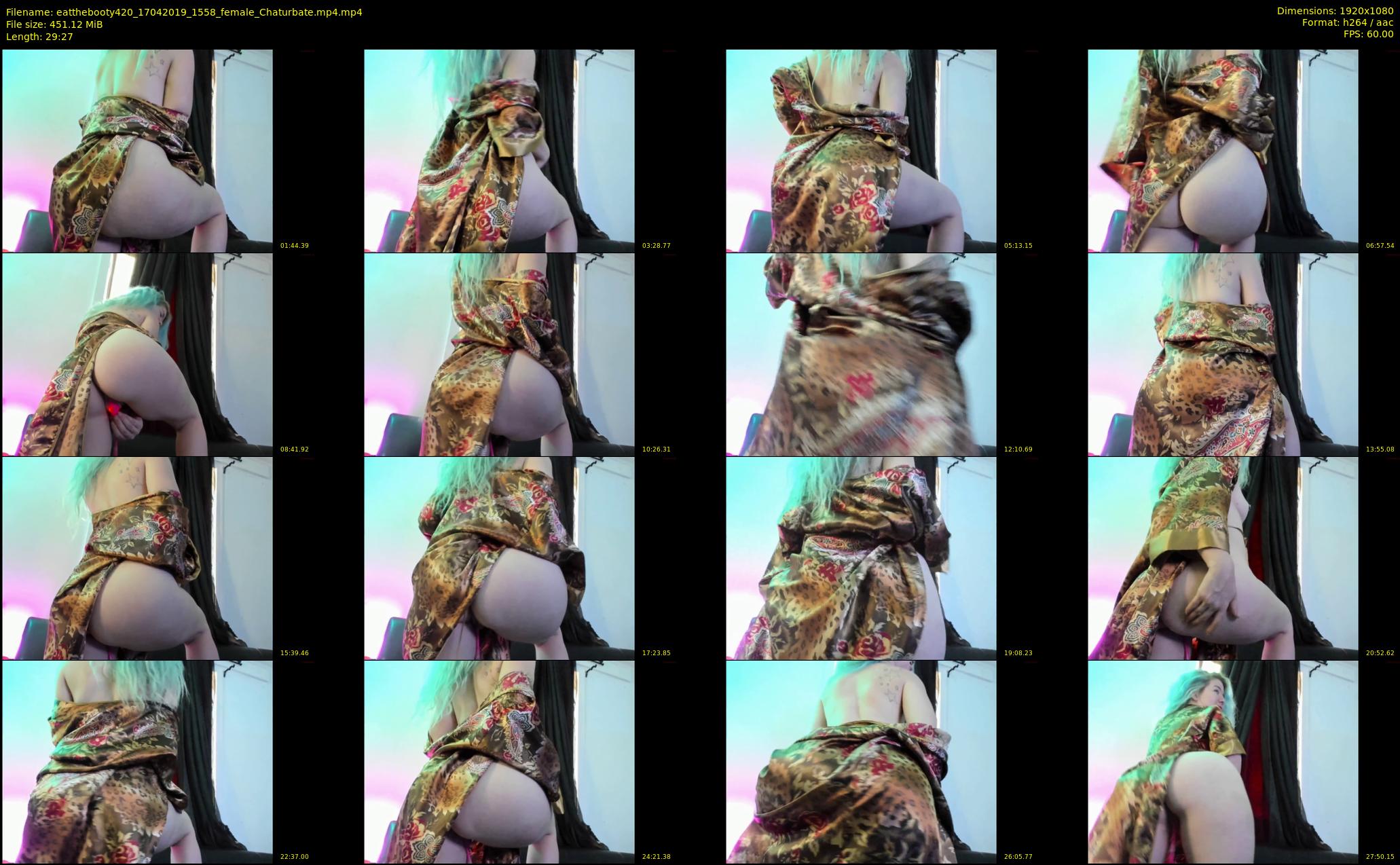 eatthebooty420 — 30 minute Chaturbate female cam show recording, 1080p, Apr 17, 2019