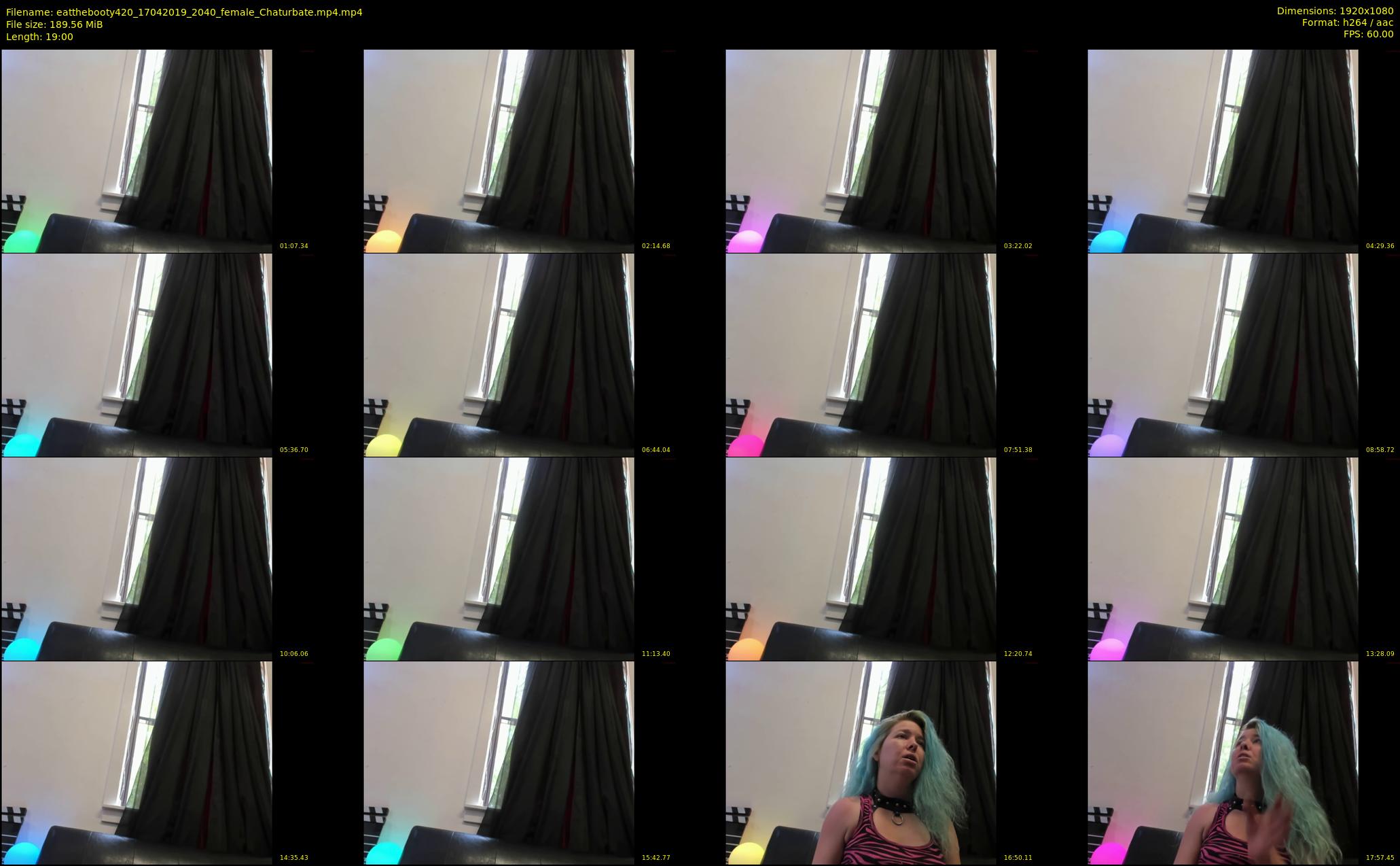 eatthebooty420 — 19 minute Chaturbate female cam show recording, 1080p, Apr 17, 2019