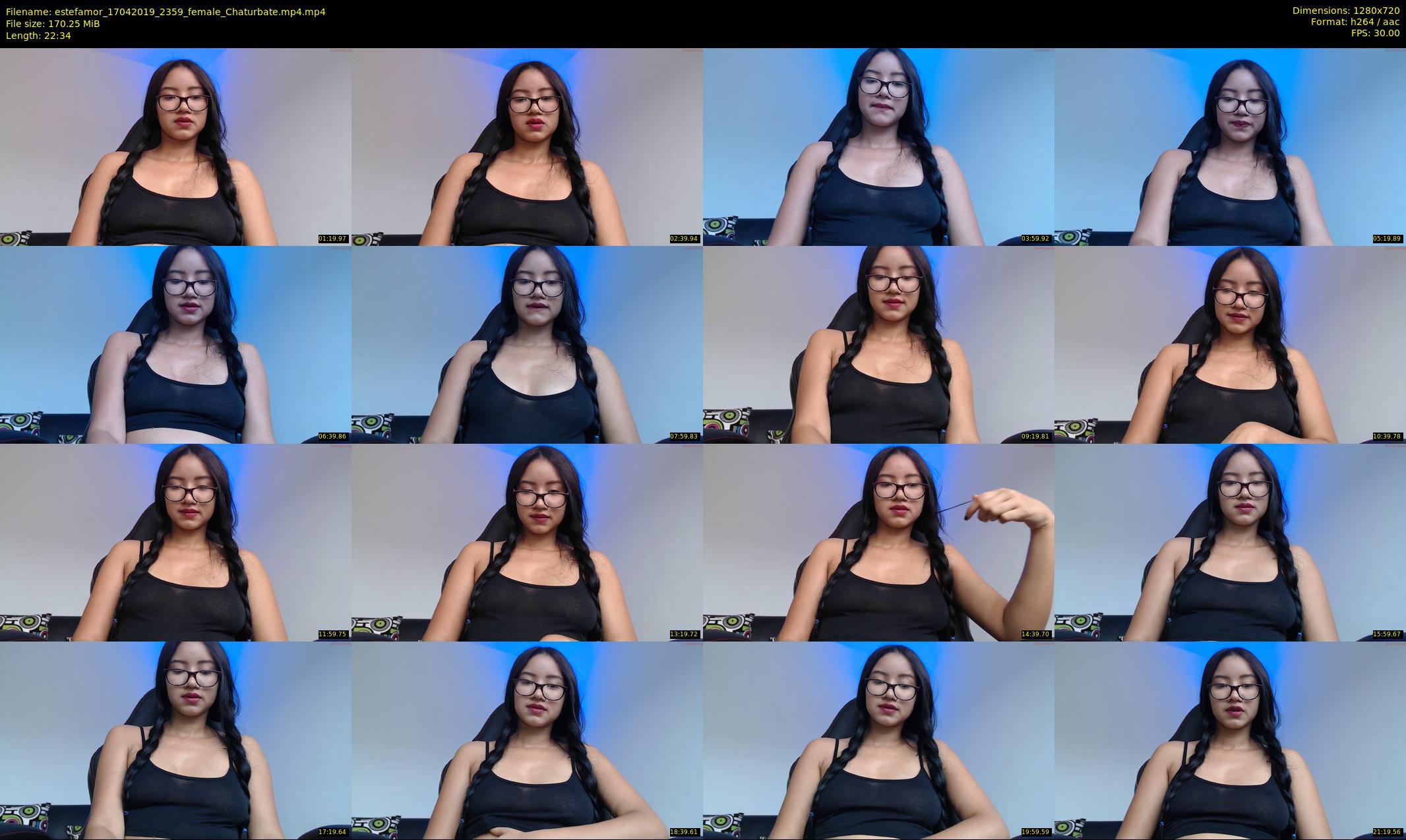estefamor — 23 minute Chaturbate female cam show recording, 720p, Apr 17, 2019