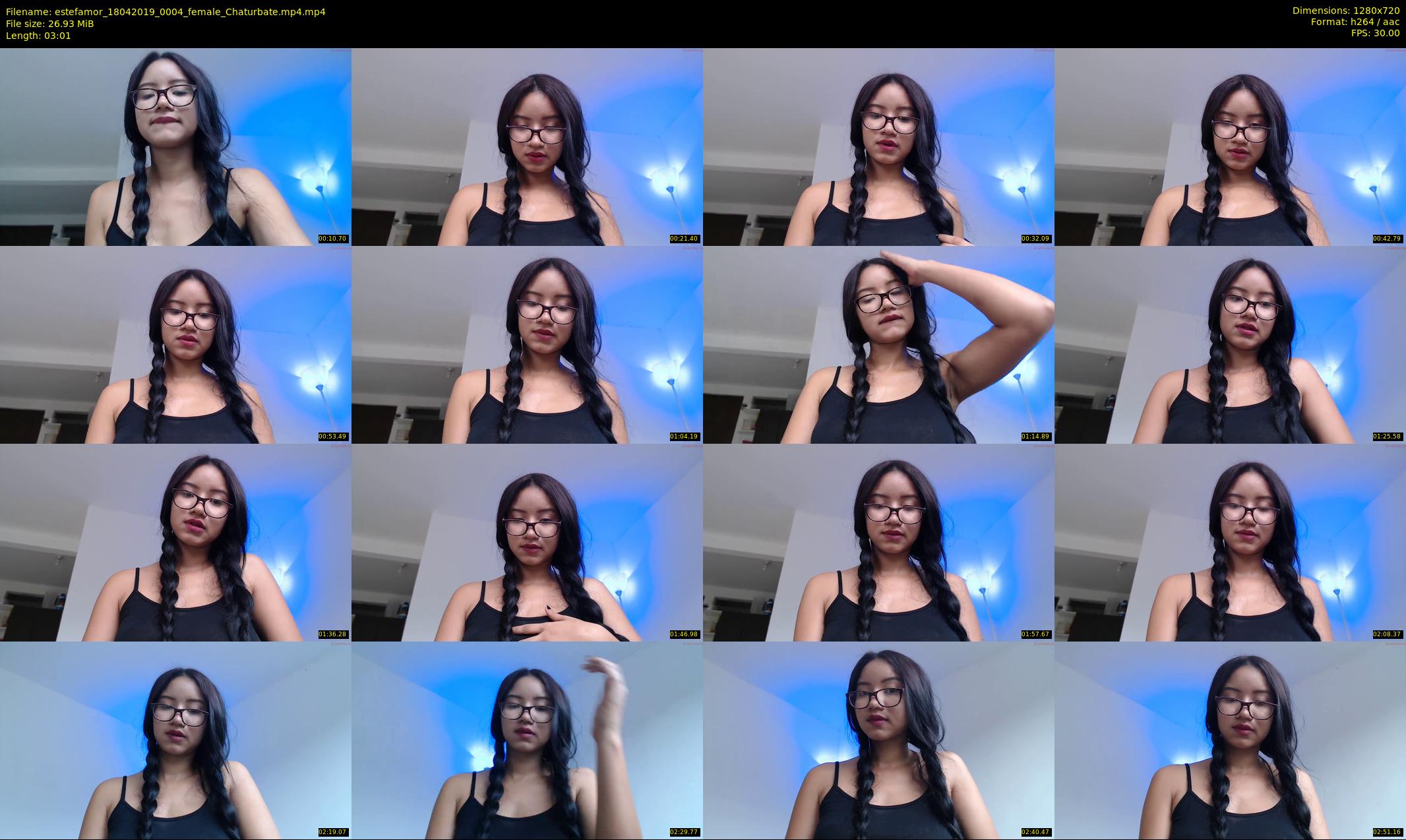 estefamor — 4 minute Chaturbate female cam show recording, 720p, Apr 18, 2019