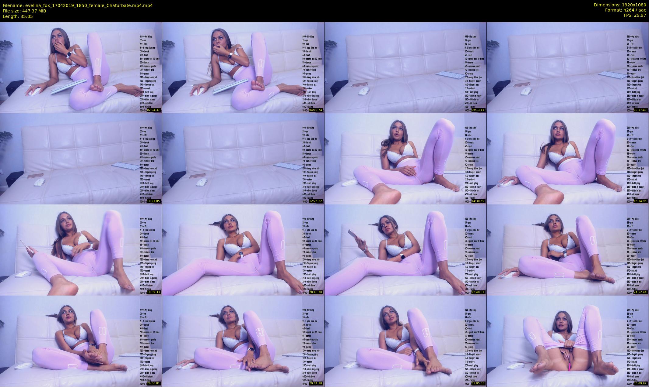 evelina_fox — 36 minute Chaturbate female cam show recording, 1080p, Apr 17, 2019