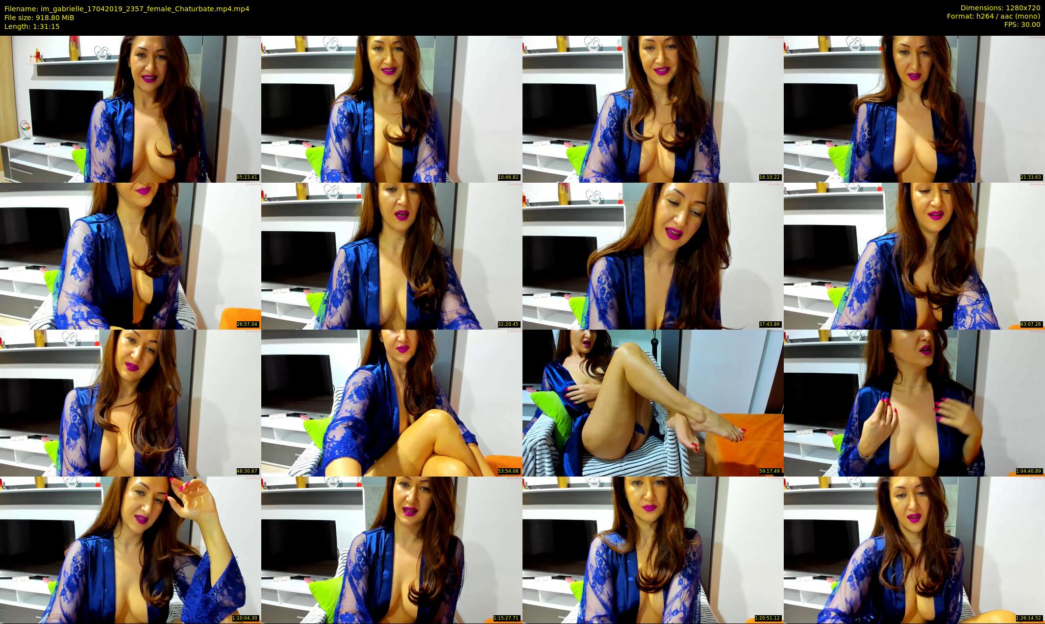 im_gabrielle — 92 minute Chaturbate female cam show recording, 720p, Apr 17, 2019