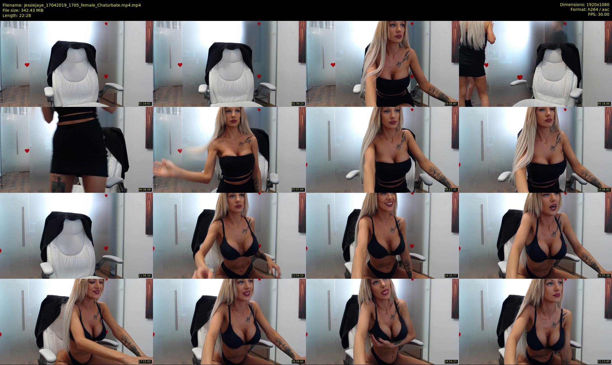 jessiejaye — 23 minute Chaturbate female cam show recording, 1080p, Apr 17, 2019