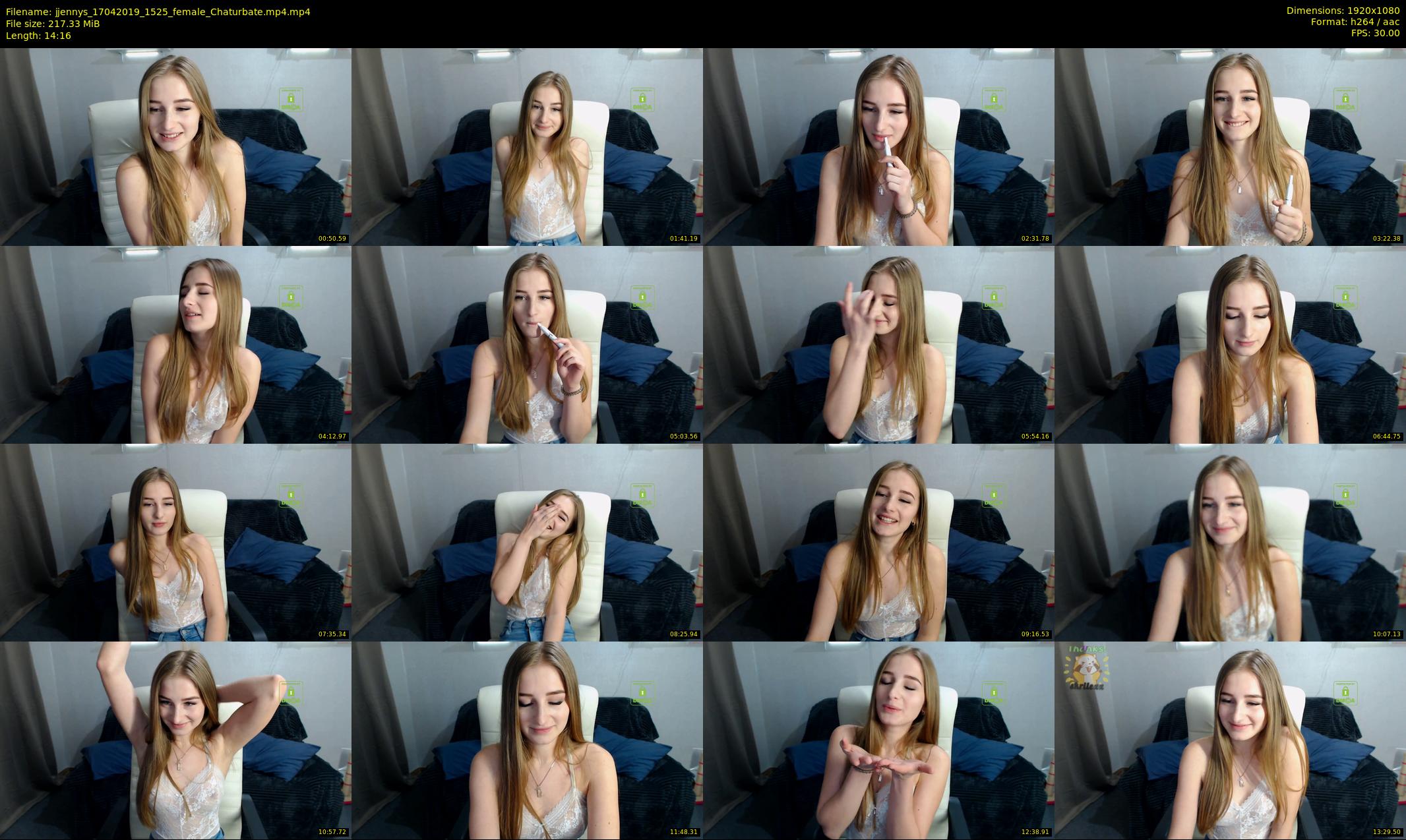 jjennys — 15 minute Chaturbate female cam show recording, 1080p, Apr 17, 2019