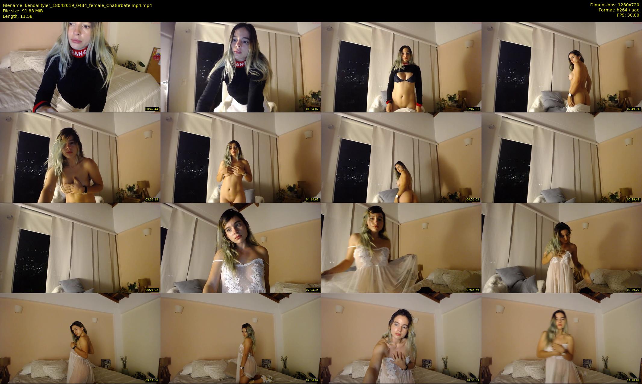 kendalltyler — 12 minute Chaturbate female cam show recording, 720p, Apr 18, 2019