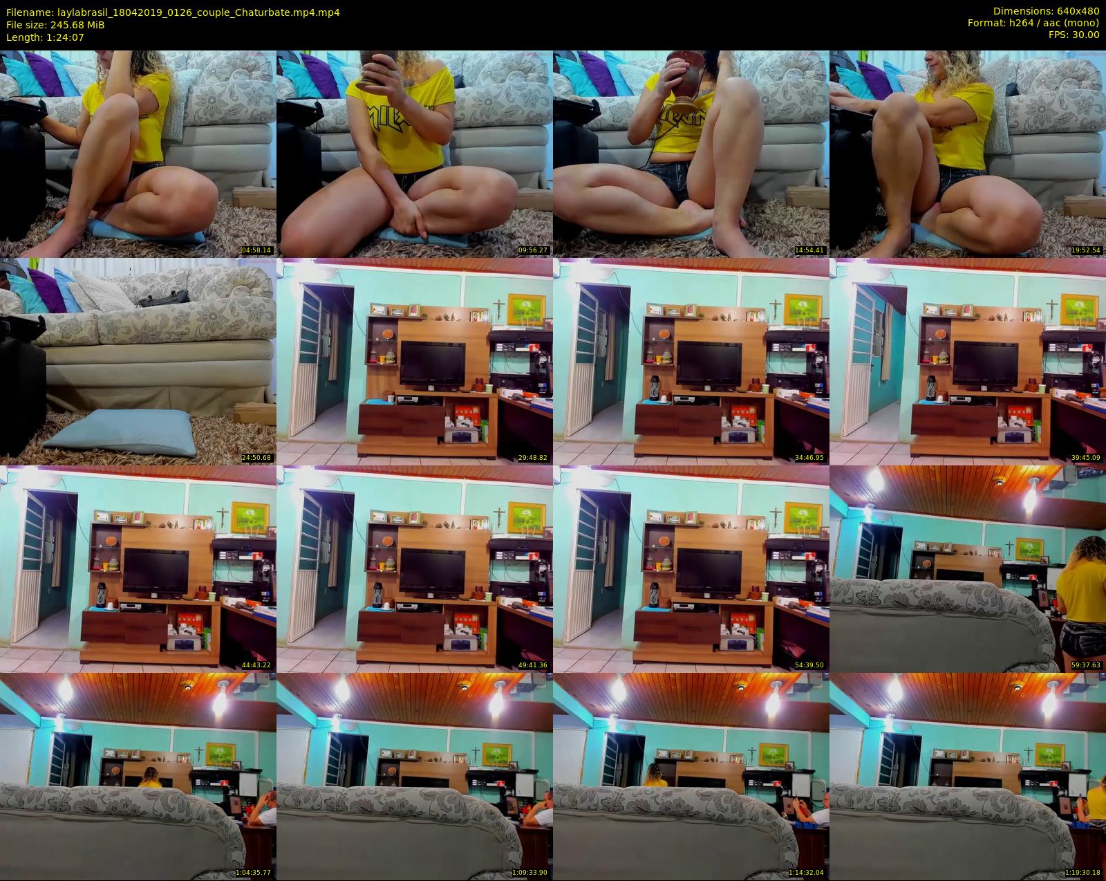 laylabrasil — 85 minute Chaturbate female cam show recording, 480p, Apr 18, 2019
