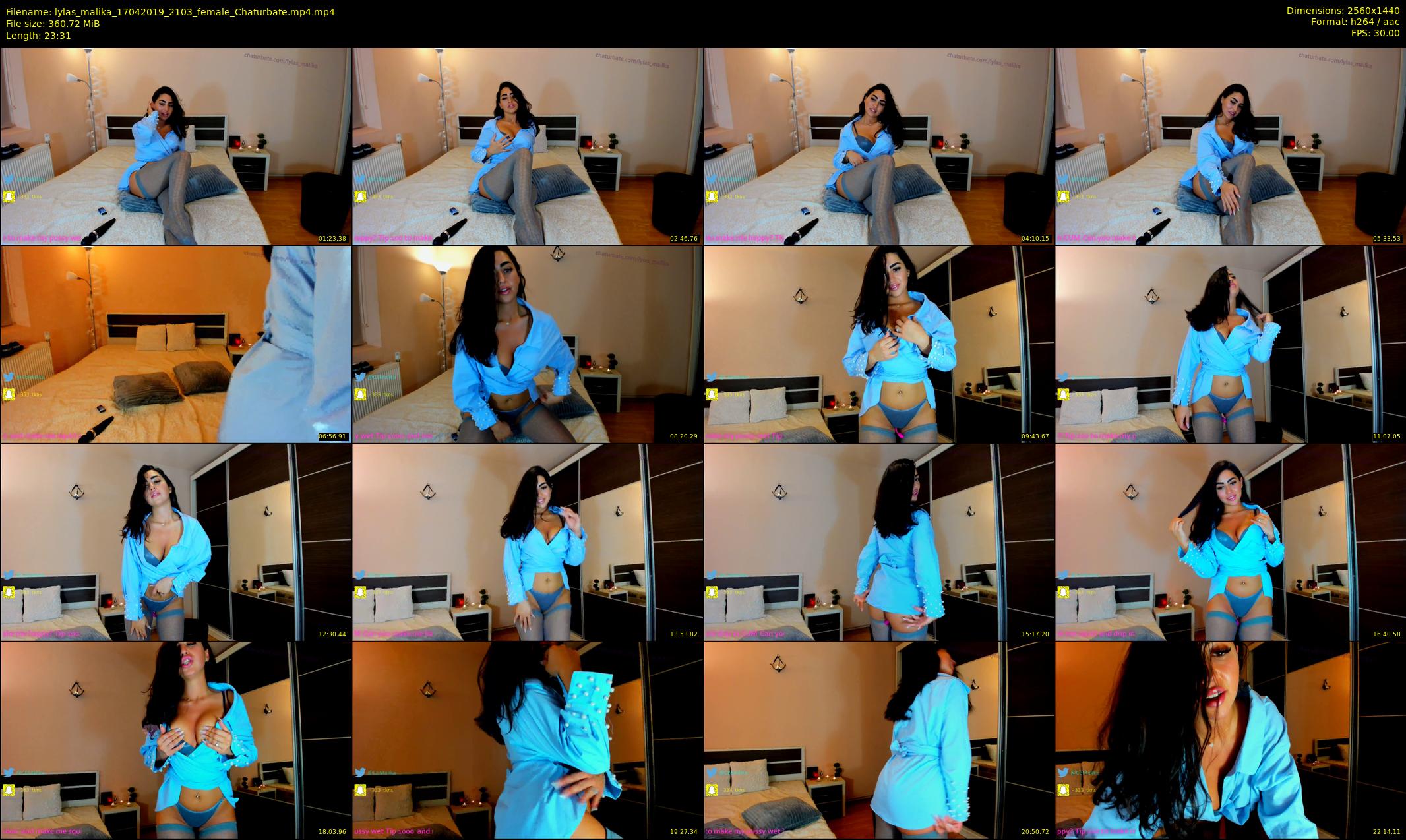 lylas_malika — 24 minute Chaturbate female cam show recording, 1080p, Apr 17, 2019