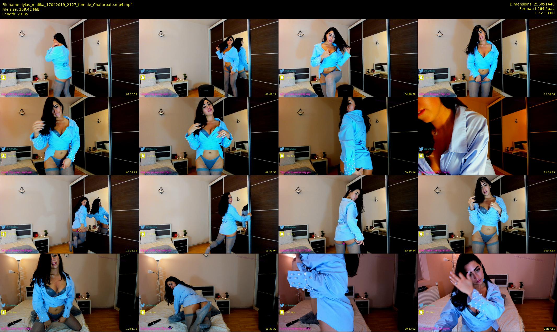 lylas_malika — 24 minute Chaturbate female cam show recording, 1080p, Apr 17, 2019