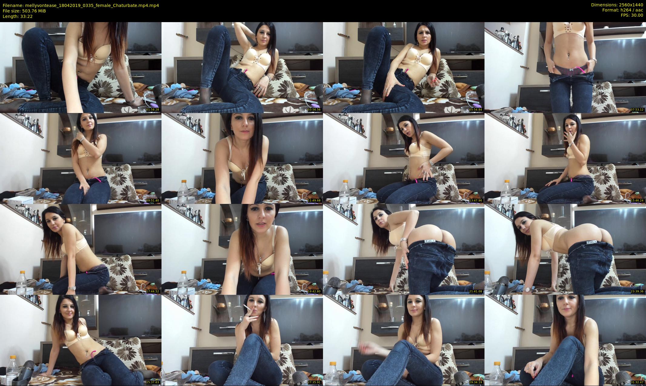 mellyvontease — 34 minute Chaturbate female cam show recording, 1080p, Apr 18, 2019