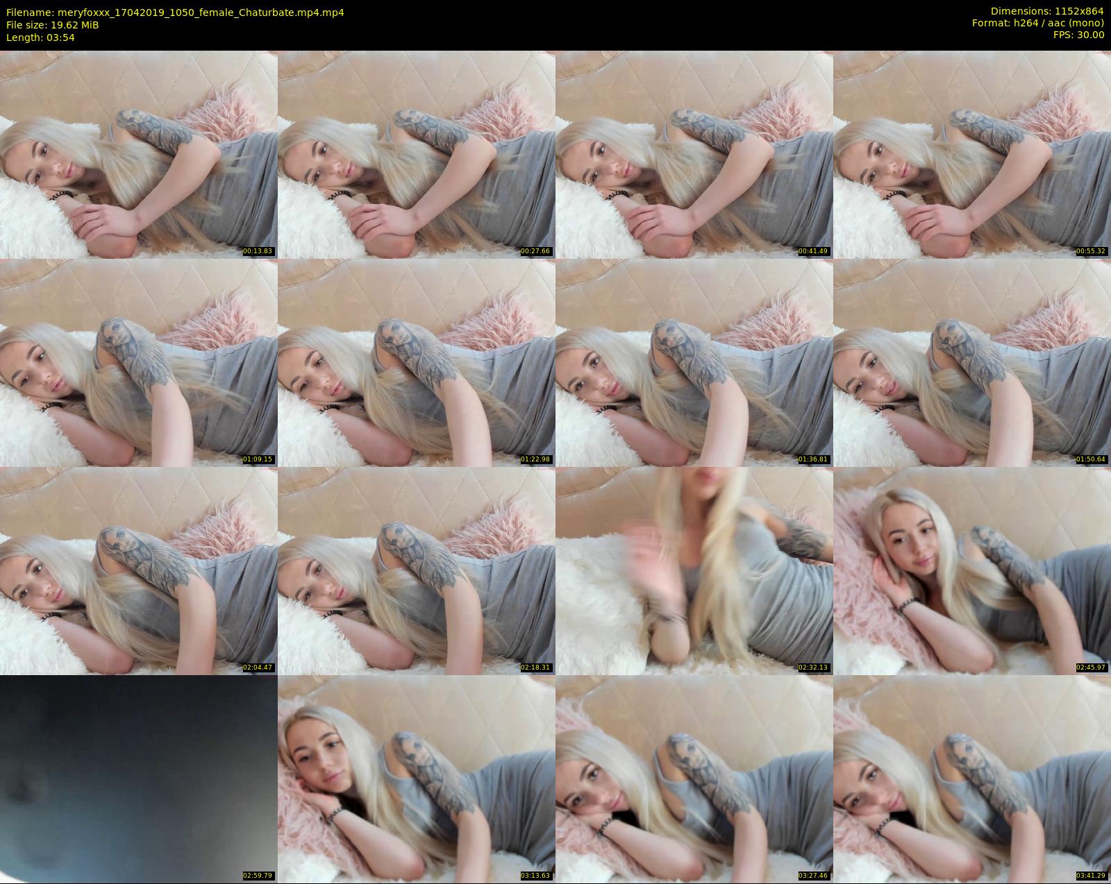 meryfoxxx — 4 minute Chaturbate female cam show recording, 720p, Apr 17, 2019