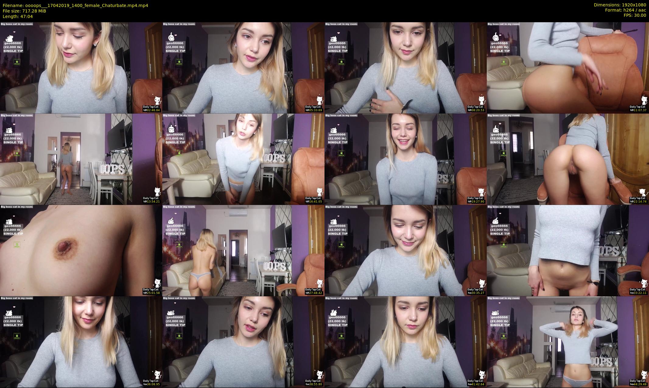 oooops__ — 48 minute Chaturbate female cam show recording, 1080p, Apr 17, 2019