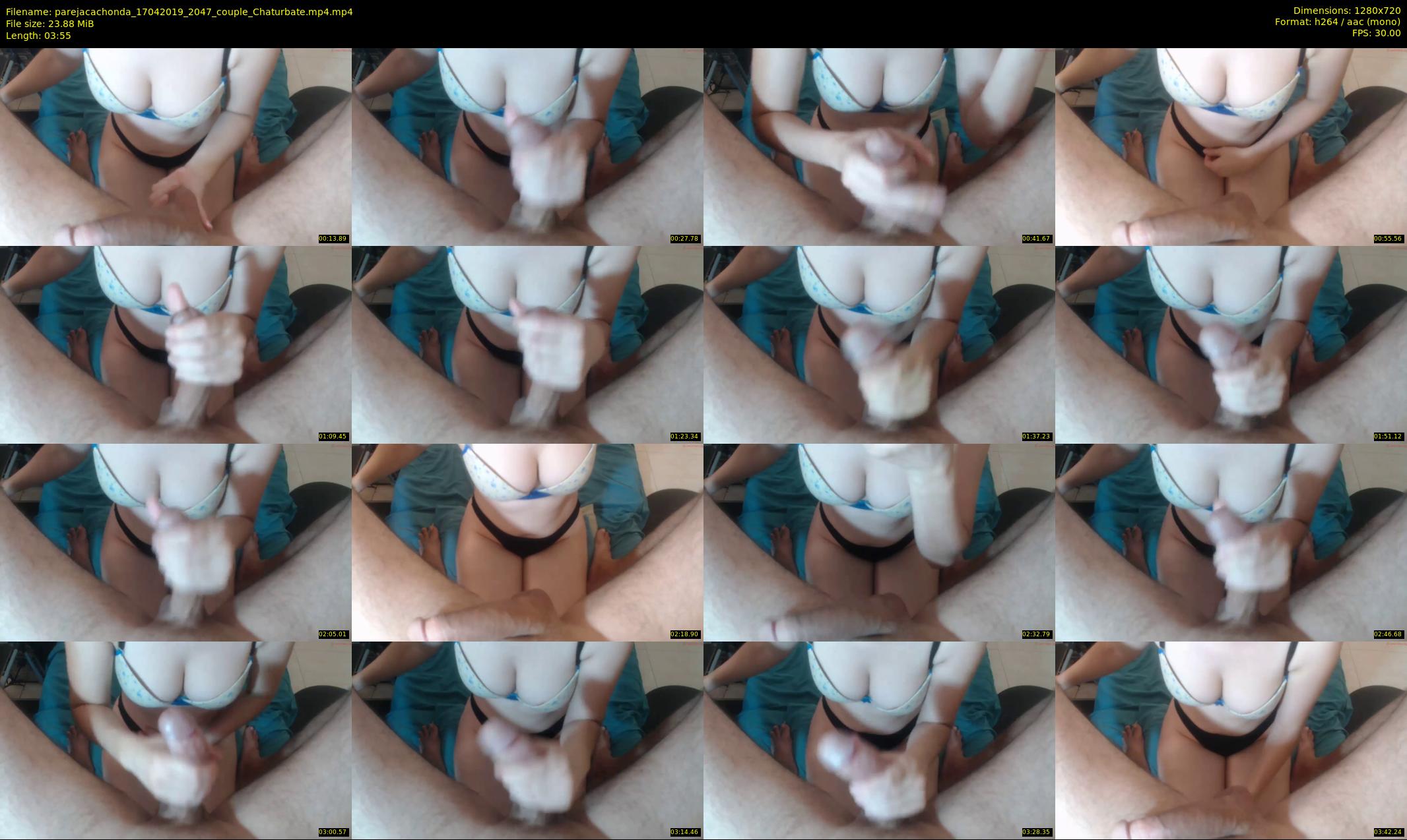 parejacachonda — 4 minute Chaturbate couple cam show recording, 720p, Apr 17, 2019