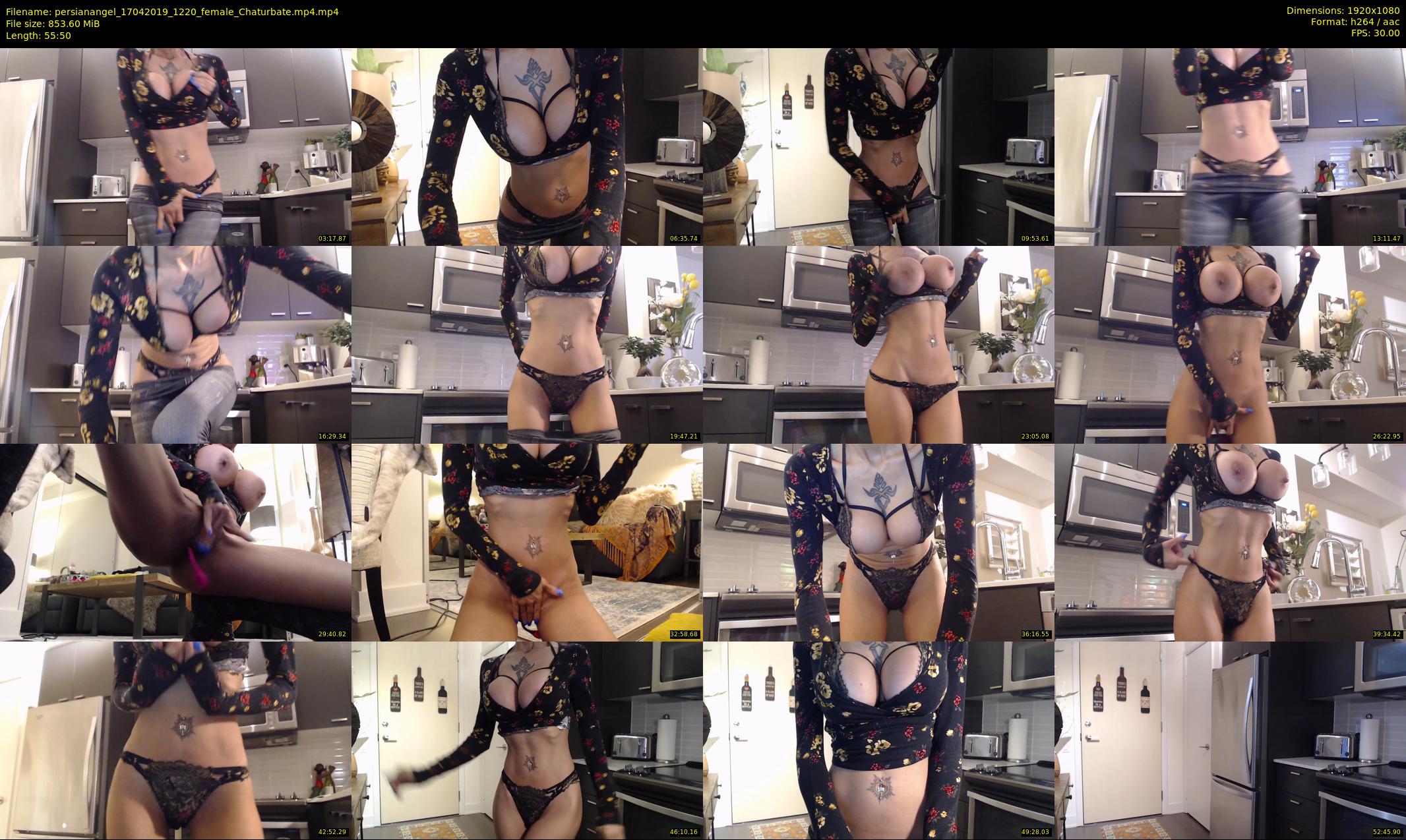 persianangel — 56 minute Chaturbate female cam show recording, 1080p, Apr 17, 2019