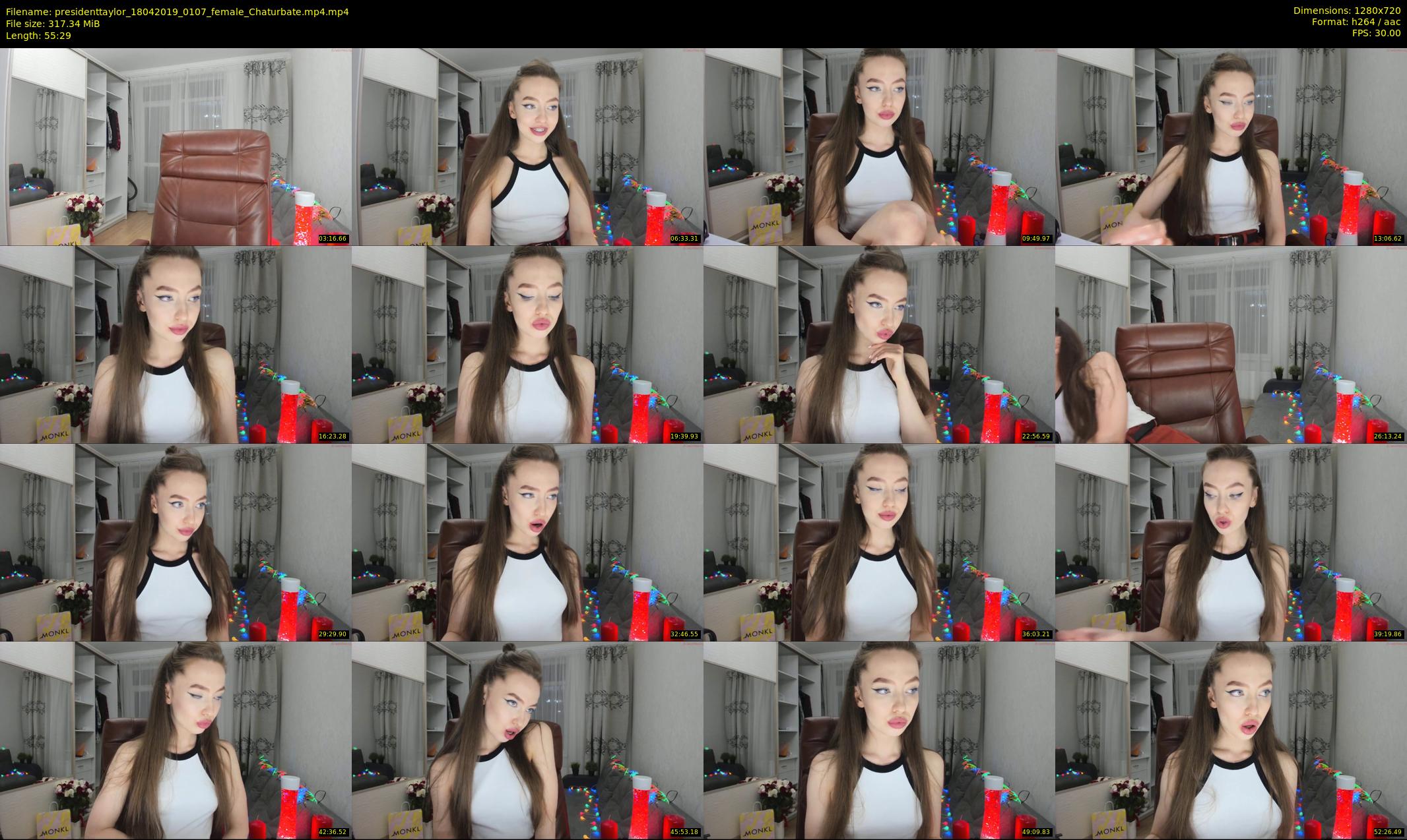 presidenttaylor — 56 minute Chaturbate female cam show recording, 720p, Apr 18, 2019