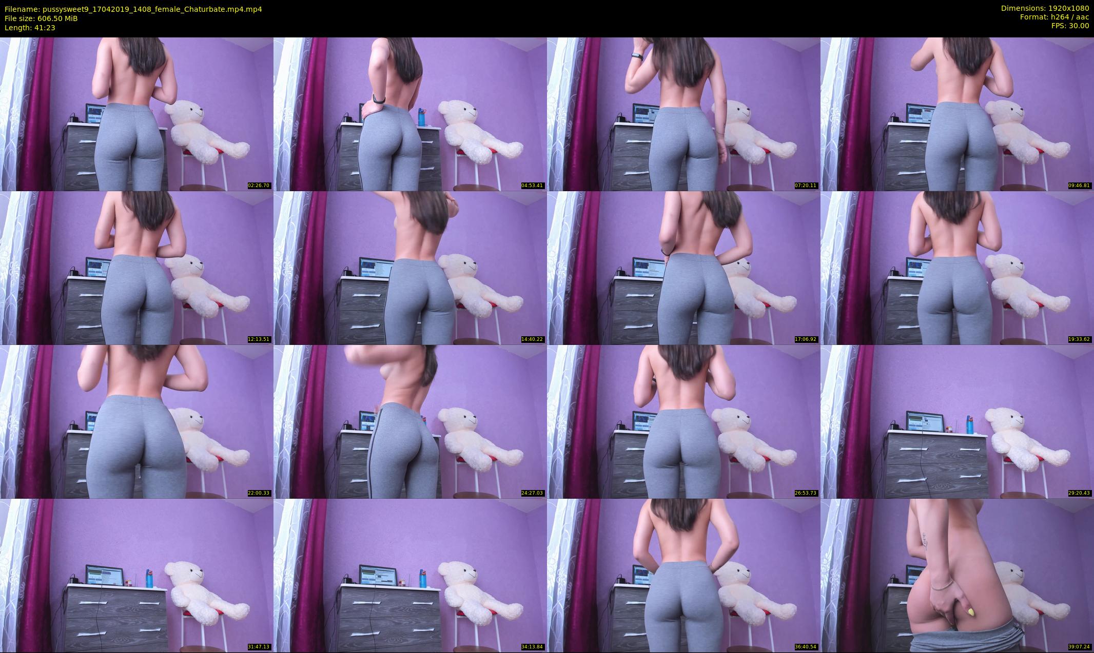 pussysweet9 — 42 minute Chaturbate female cam show recording, 1080p, Apr 17, 2019