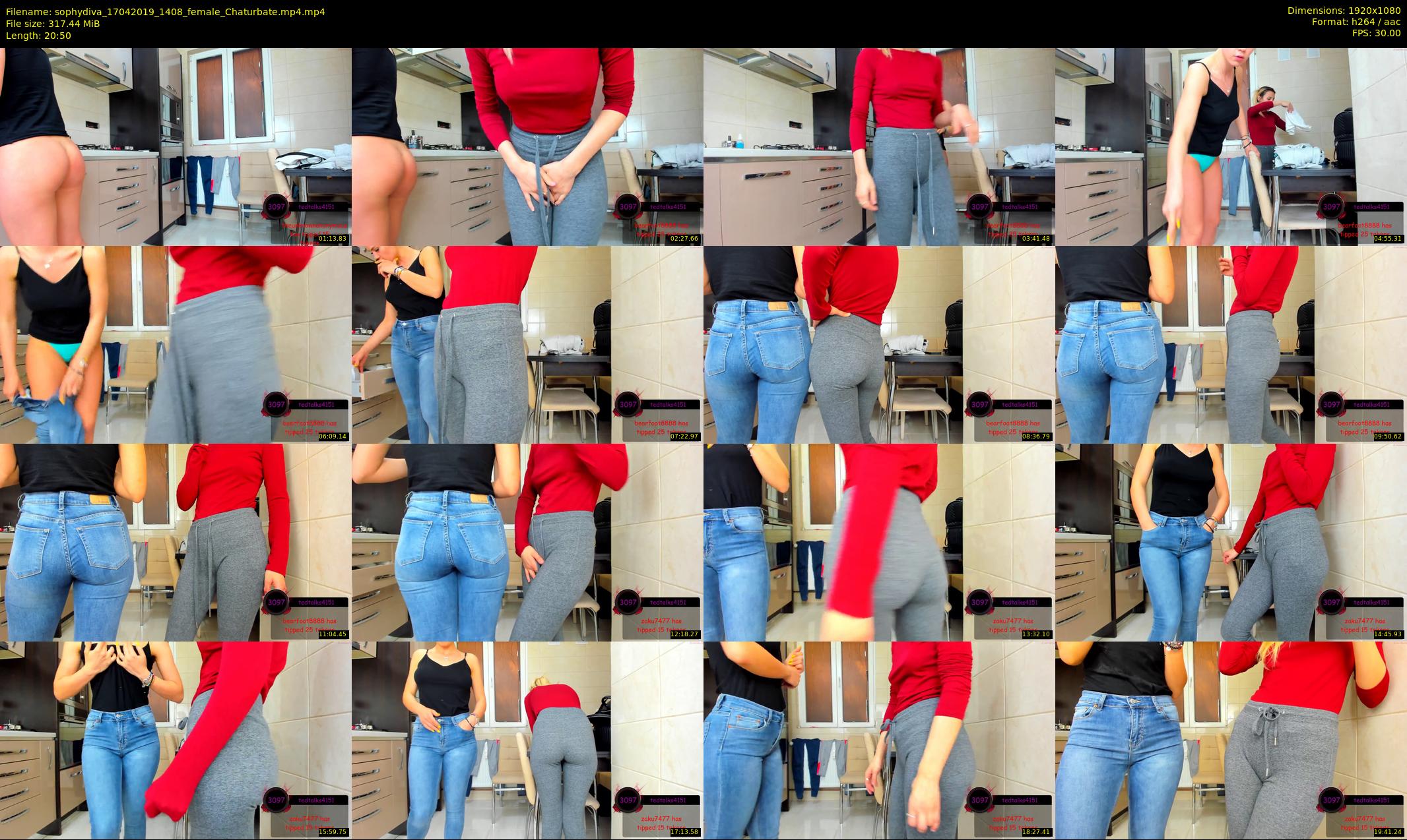sophydiva — 21 minute Chaturbate female cam show recording, 1080p, Apr 17, 2019