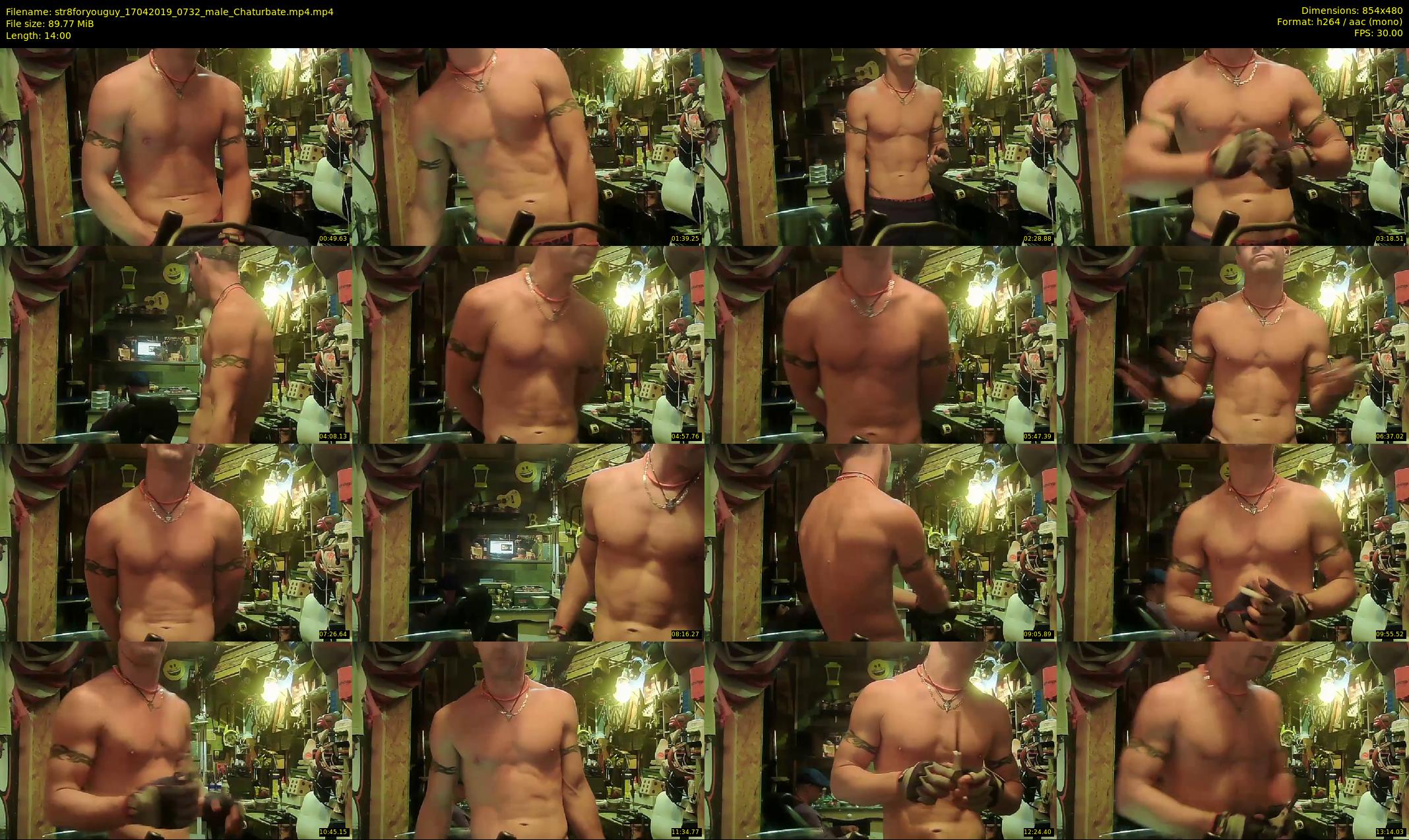 str8foryouguy — 14 minute Chaturbate male cam show recording, 480p, Apr 17, 2019