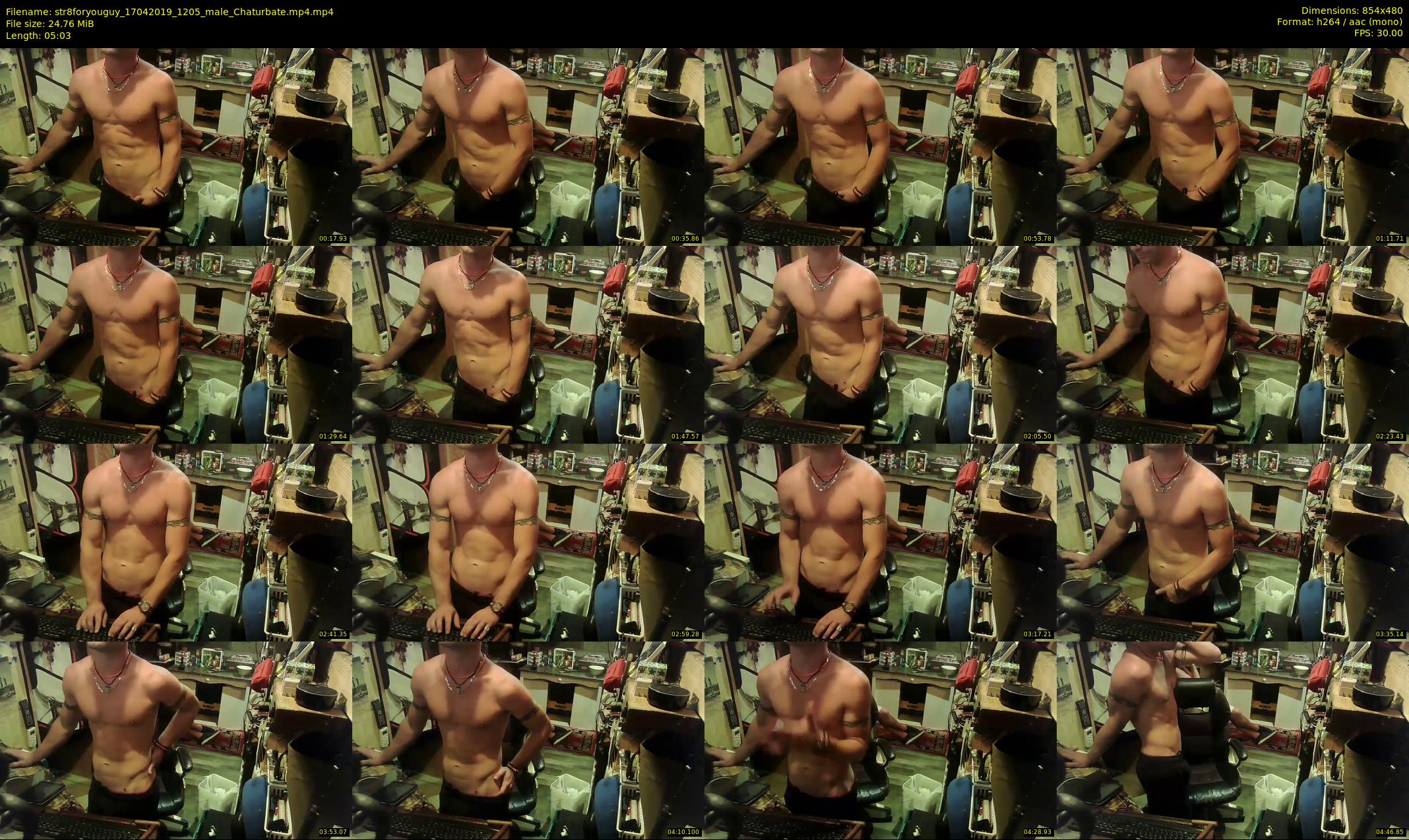 str8foryouguy — 6 minute Chaturbate male cam show recording, 480p, Apr 17, 2019