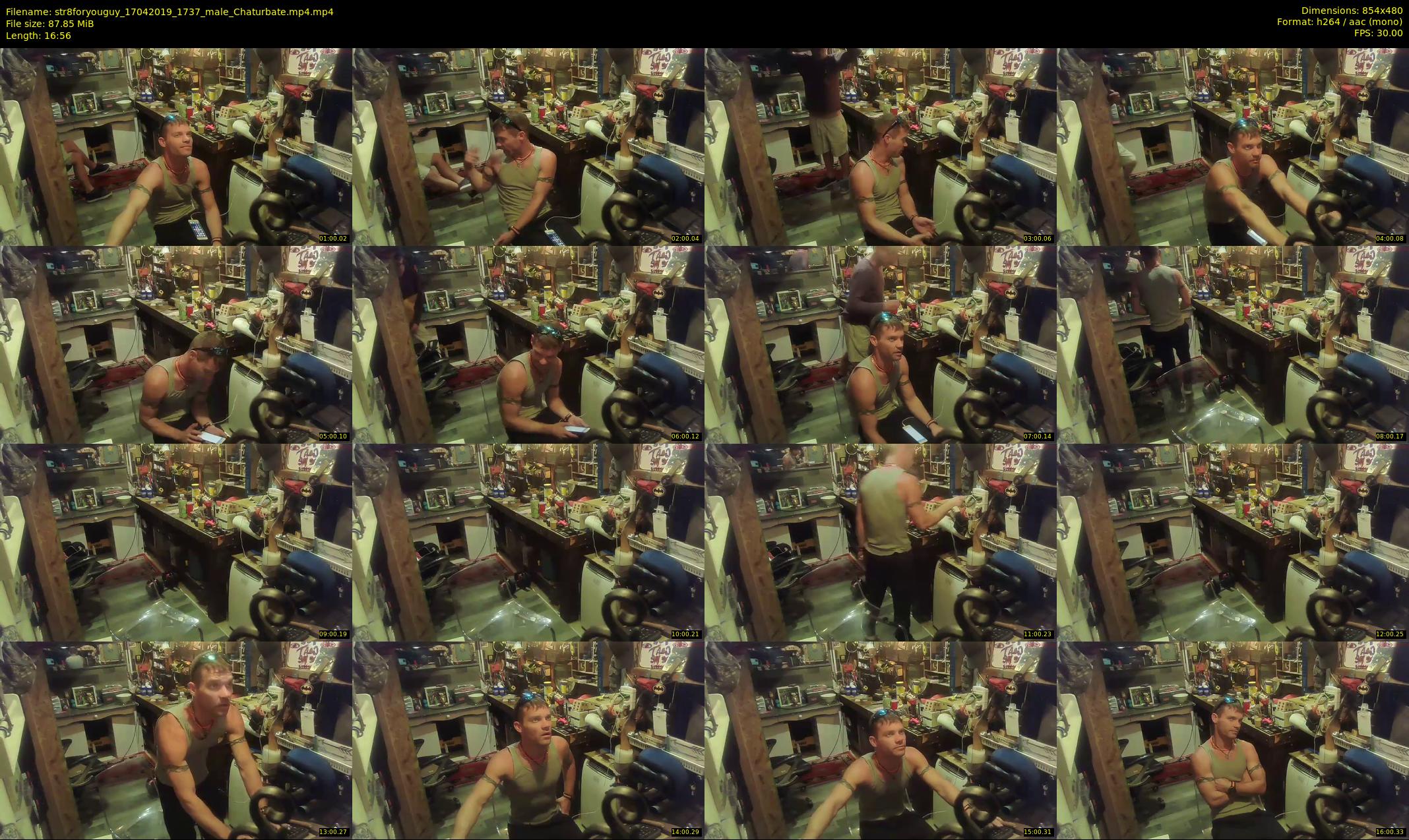 str8foryouguy — 17 minute Chaturbate male cam show recording, 480p, Apr 17, 2019