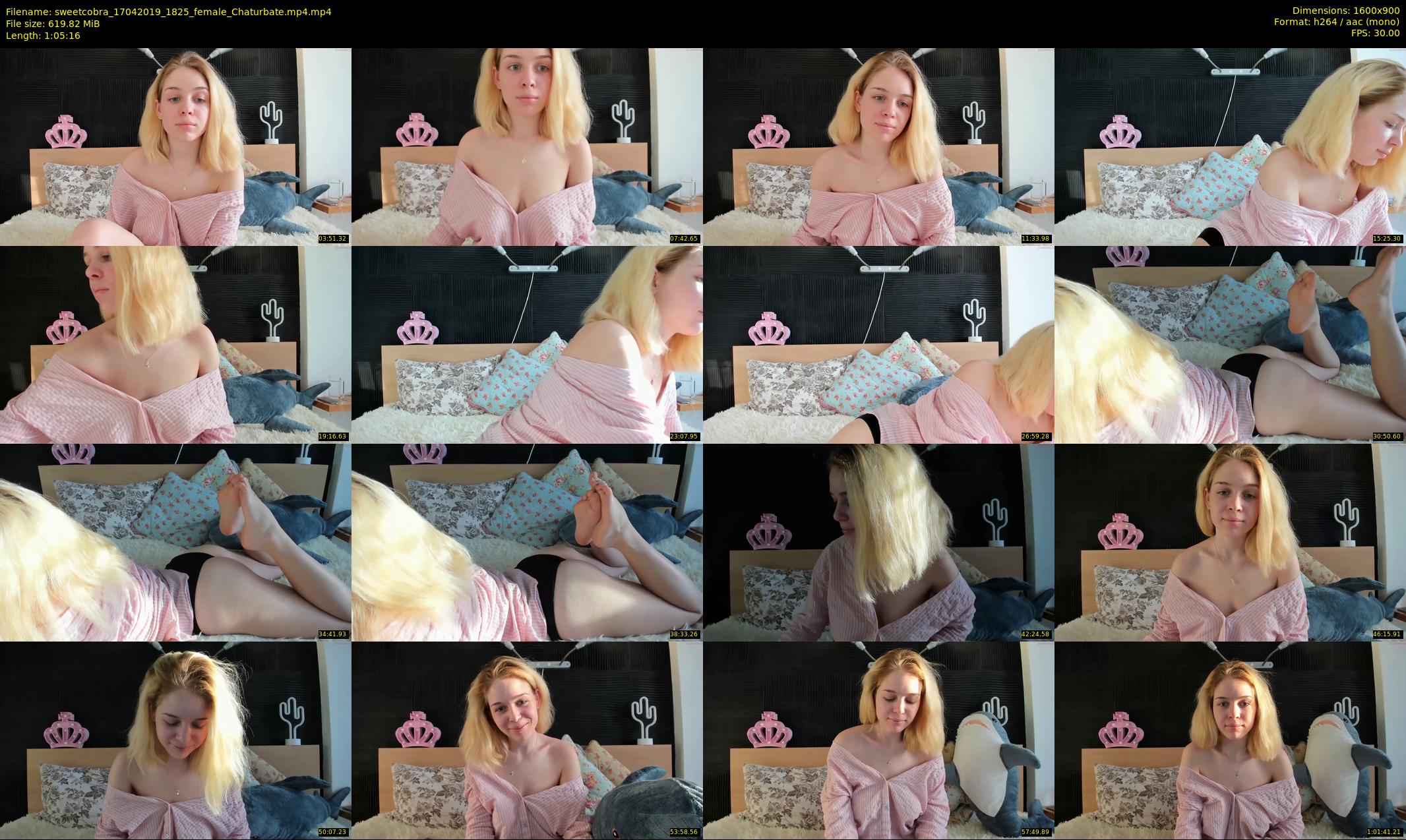 sweetcobra — 66 minute Chaturbate female cam show recording, 720p, Apr 17, 2019