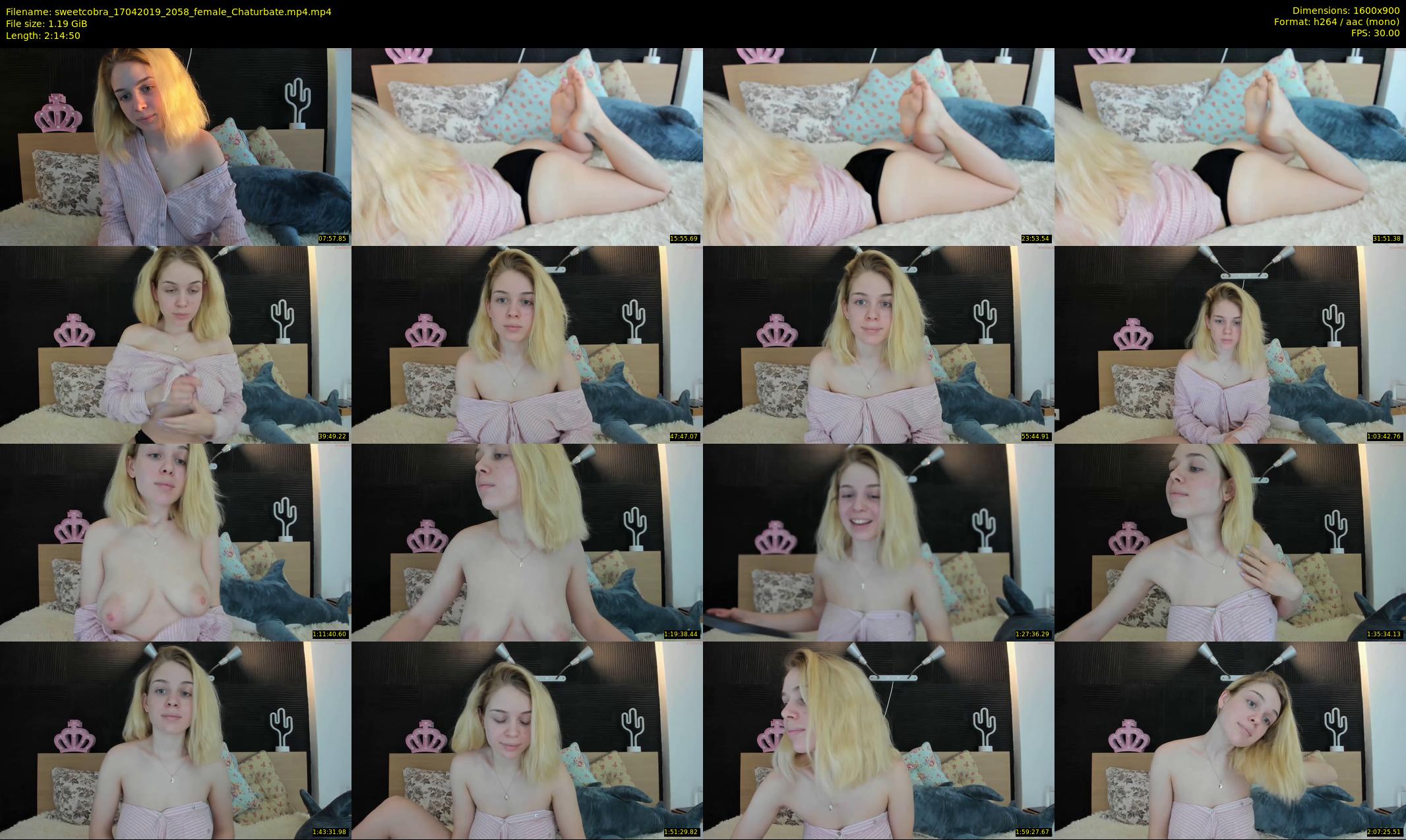 sweetcobra — 135 minute Chaturbate female cam show recording, 720p, Apr 17, 2019