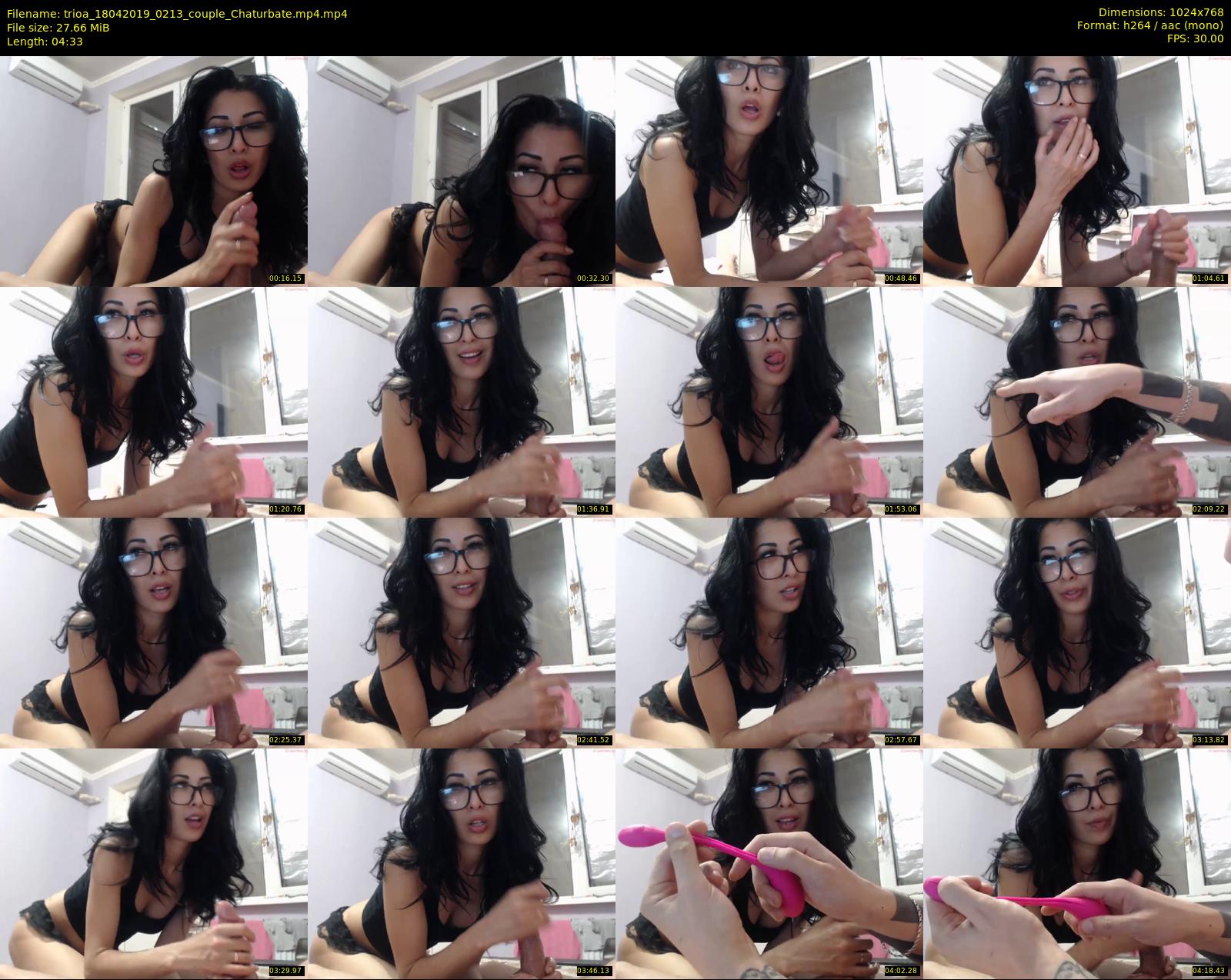 trioa — 5 minute Chaturbate couple cam show recording, 720p, Apr 18, 2019