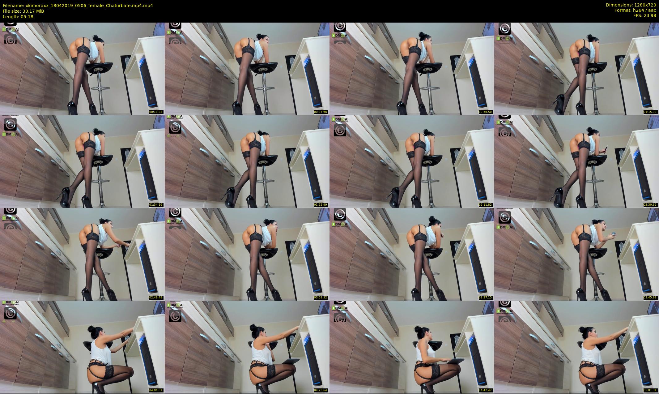 xkimoraxx — 6 minute Chaturbate female cam show recording, 720p, Apr 18, 2019