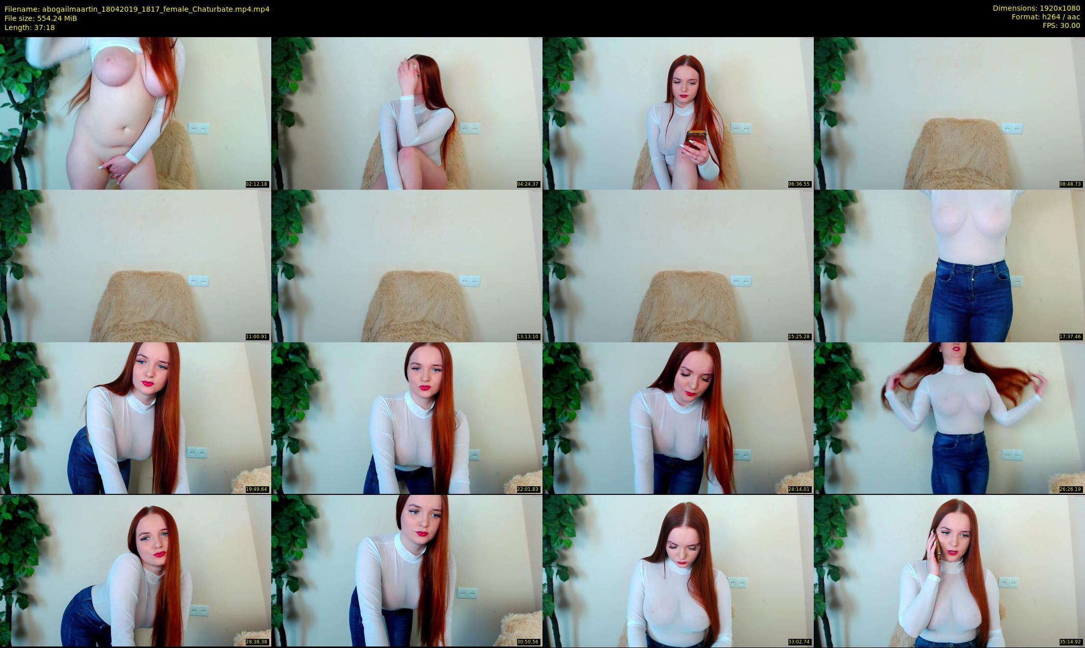 abogailmaartin — 38 minute Chaturbate female cam show recording, 1080p, Apr 18, 2019