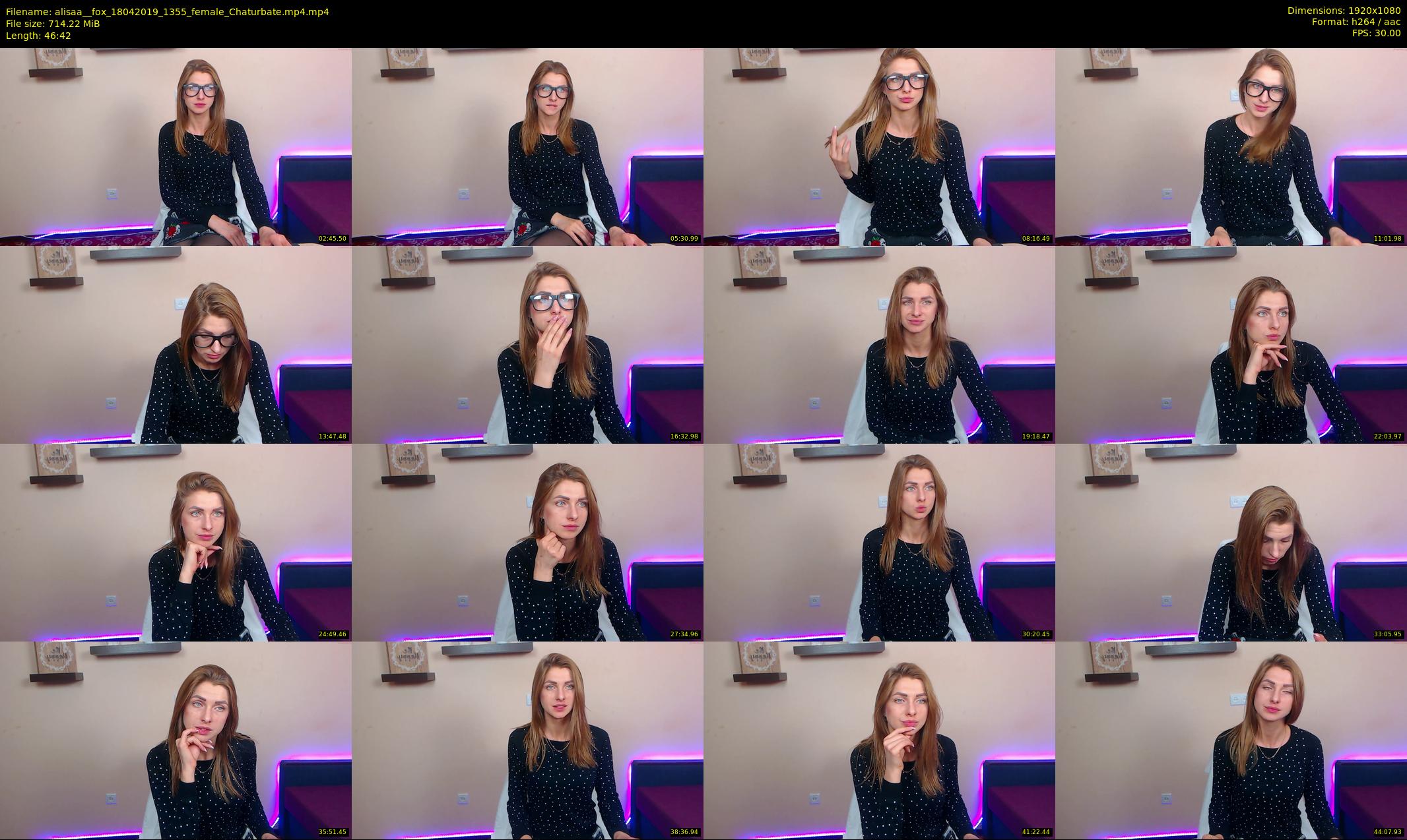 alisaa__fox — 47 minute Chaturbate female cam show recording, 1080p, Apr 18, 2019