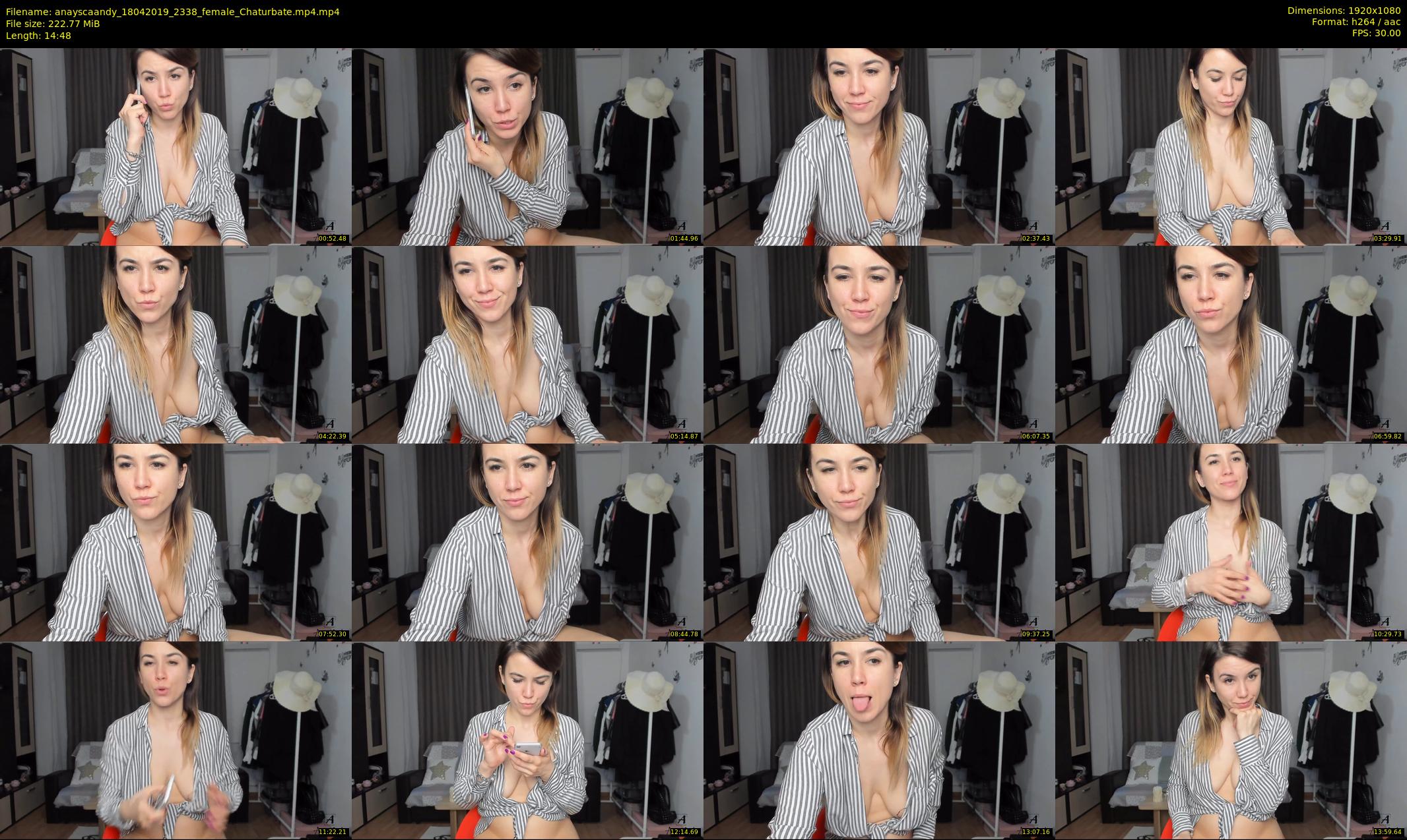 anayscaandy — 15 minute Chaturbate female cam show recording, 1080p, Apr 18, 2019