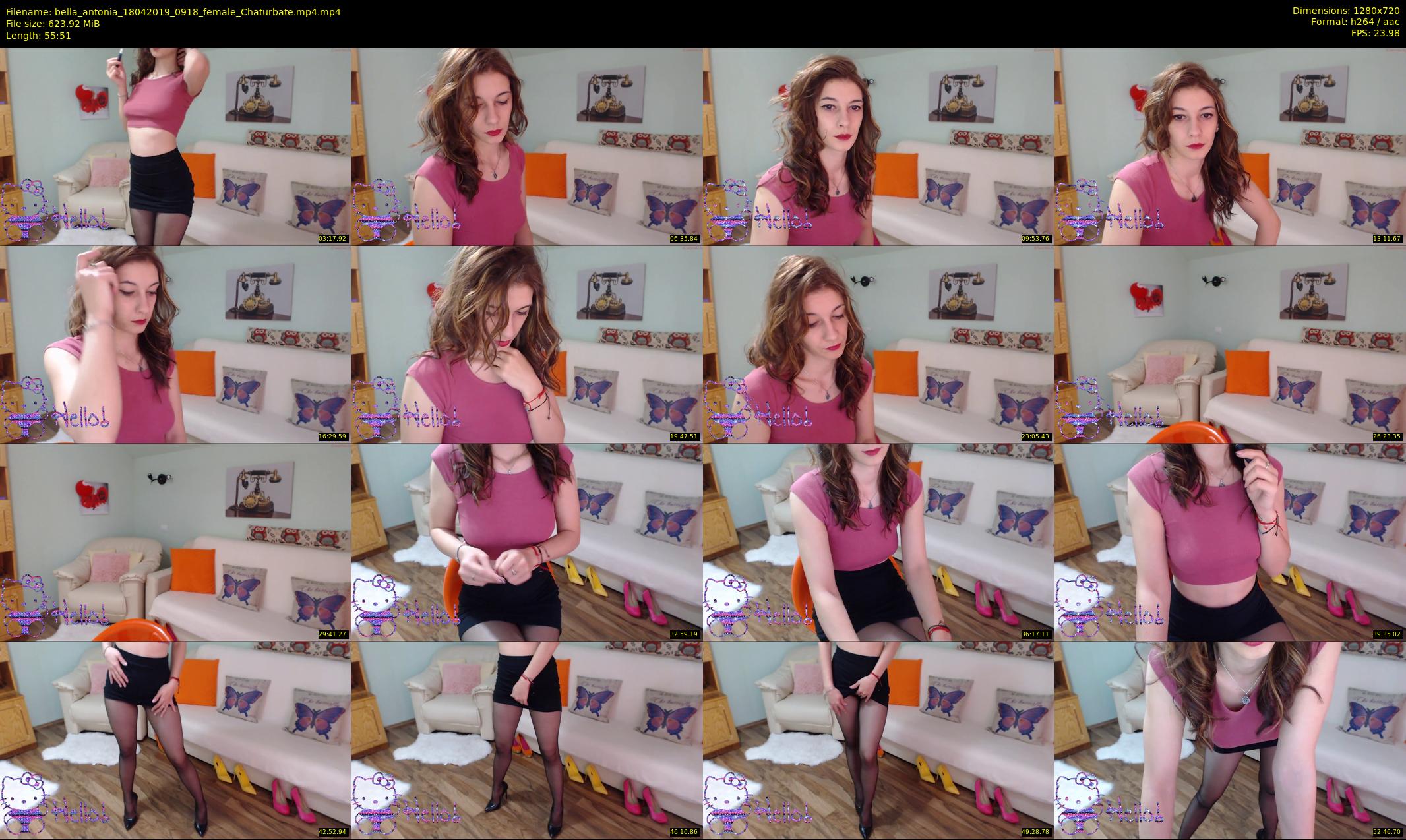 bella_antonia — 56 minute Chaturbate female cam show recording, 720p, Apr 18, 2019