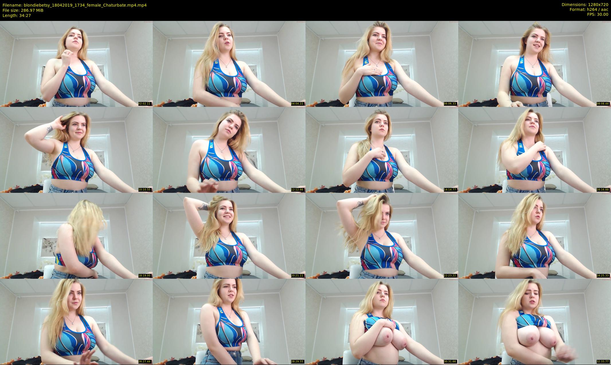 blondiebetsy — 35 minute Chaturbate female cam show recording, 720p, Apr 18, 2019