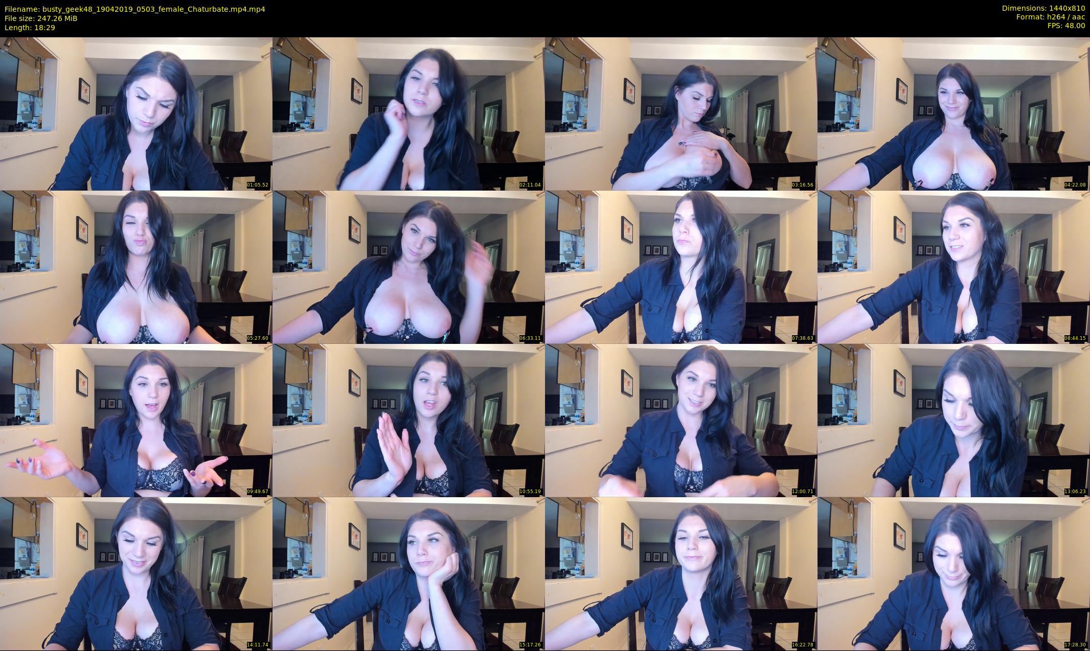 busty_geek48 — 19 minute Chaturbate female cam show recording, 720p, Apr 19, 2019