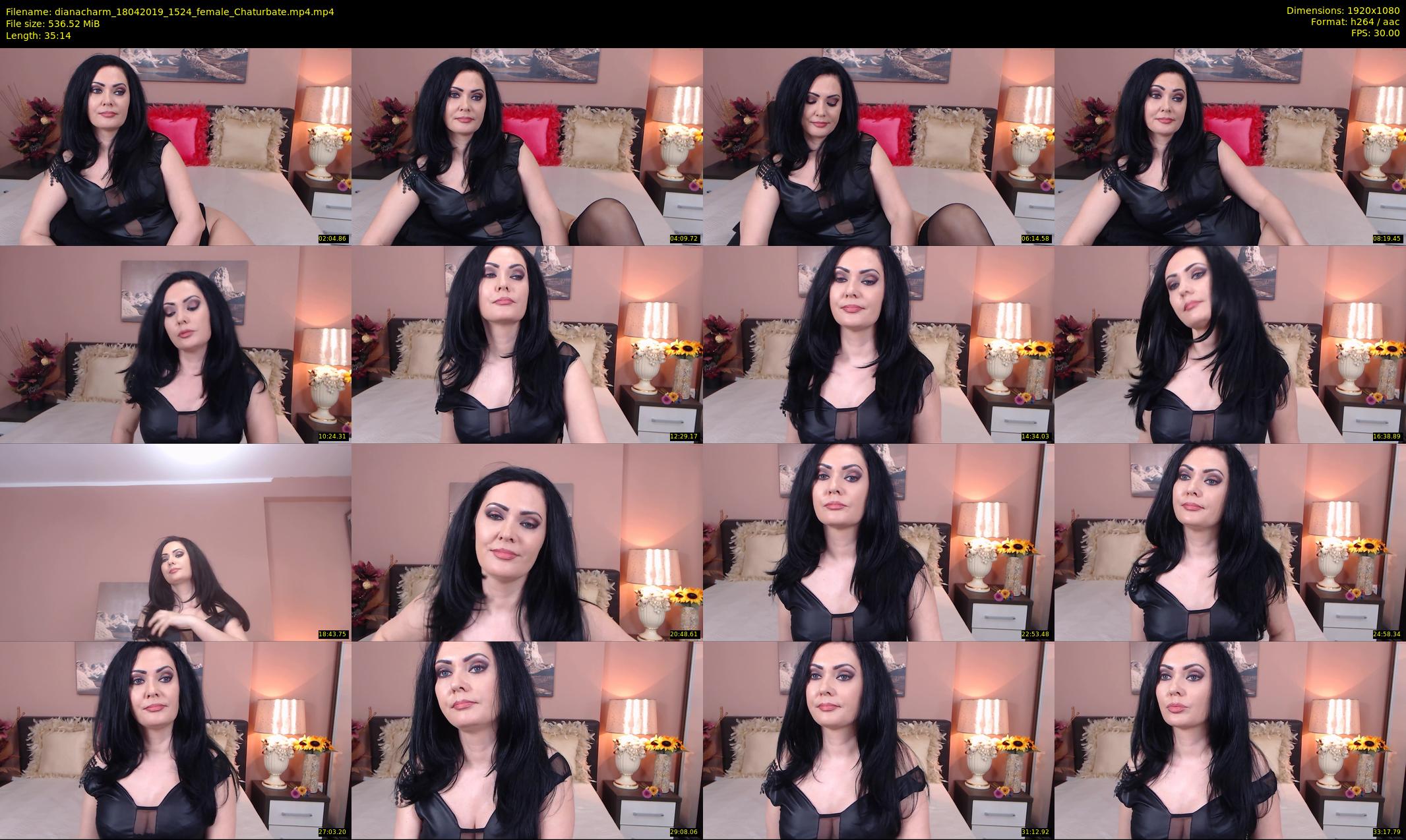 dianacharm — 36 minute Chaturbate female cam show recording, 1080p, Apr 18, 2019