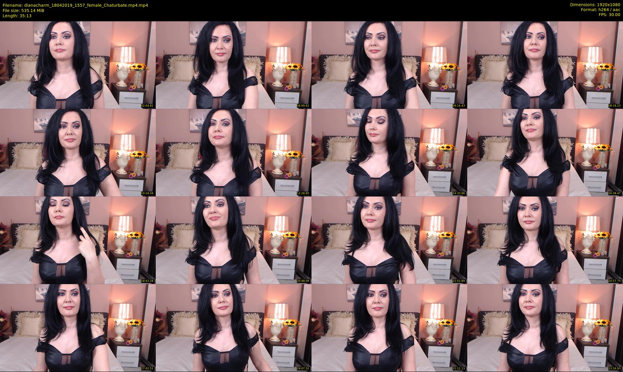 dianacharm — 36 minute Chaturbate female cam show recording, 1080p, Apr 18, 2019