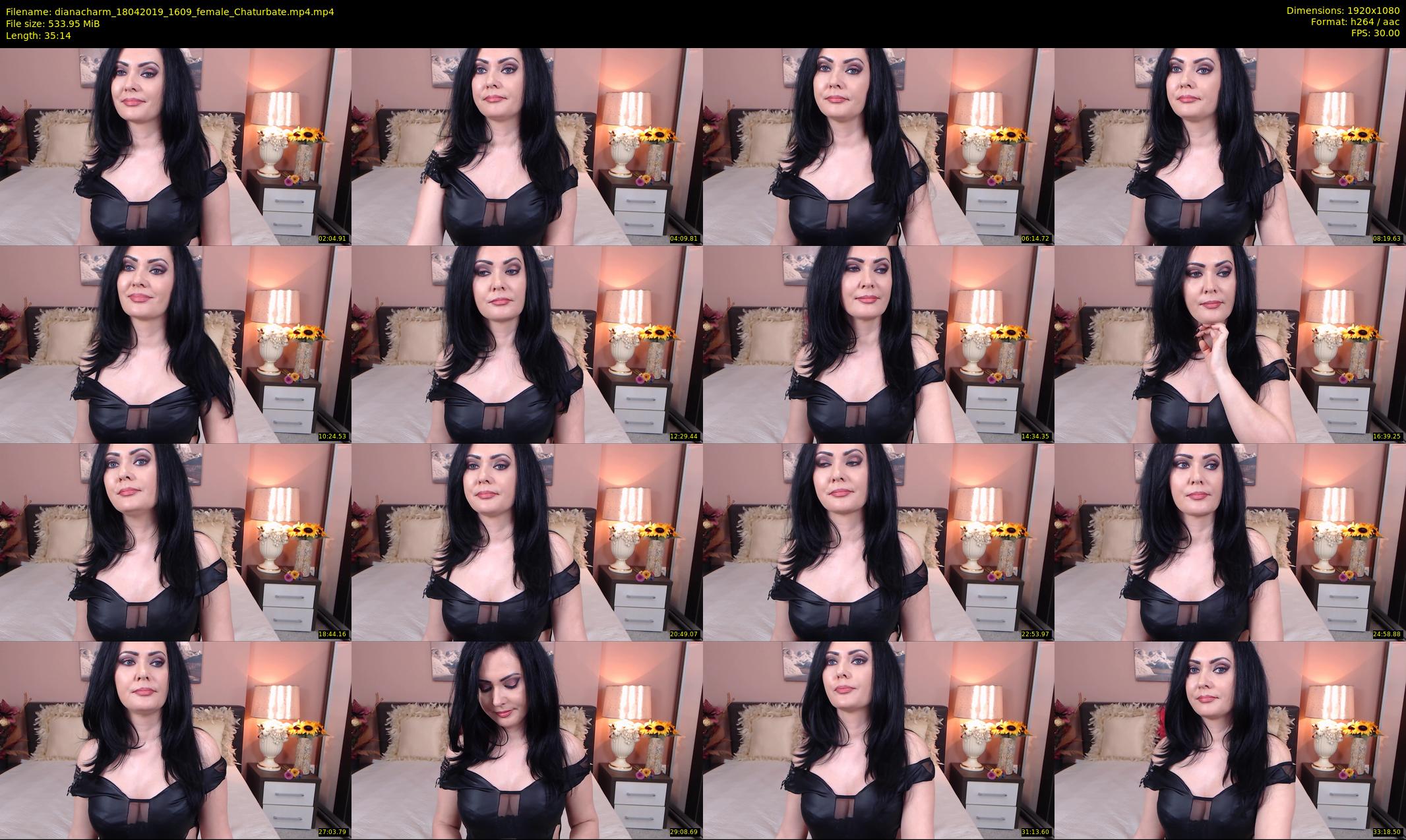 dianacharm — 36 minute Chaturbate female cam show recording, 1080p, Apr 18, 2019