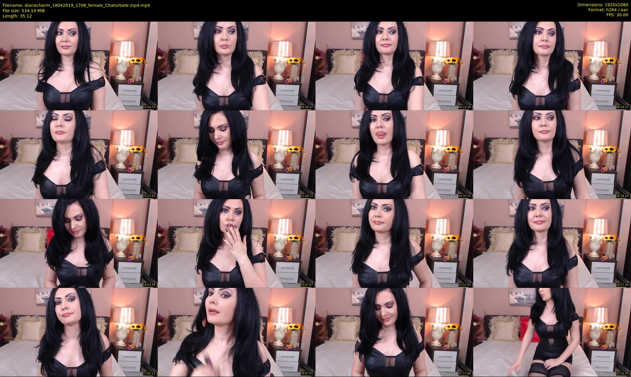dianacharm — 36 minute Chaturbate female cam show recording, 1080p, Apr 18, 2019