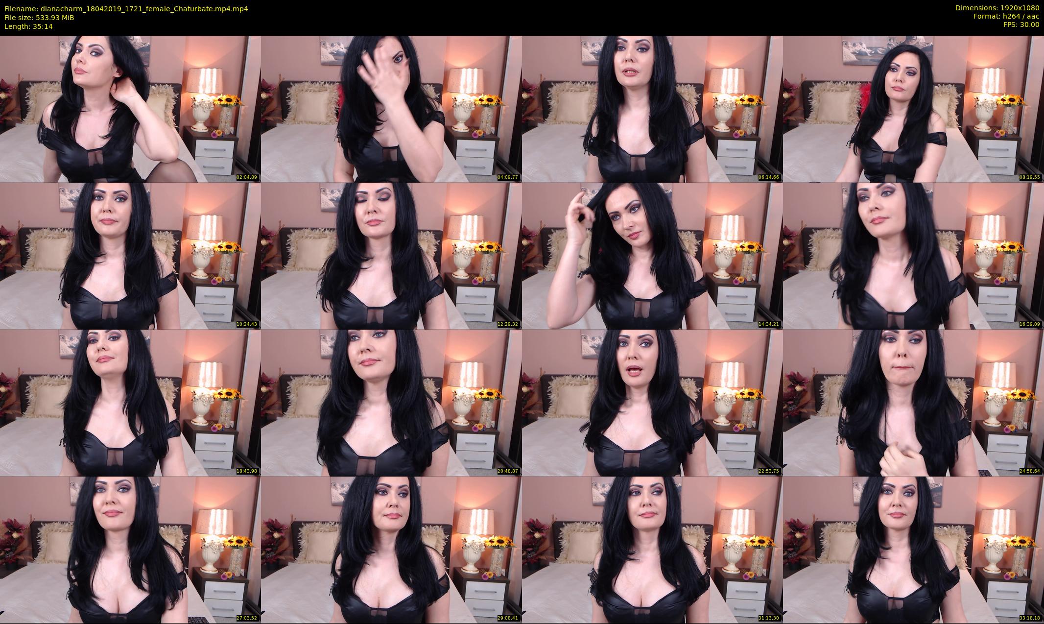 dianacharm — 36 minute Chaturbate female cam show recording, 1080p, Apr 18, 2019