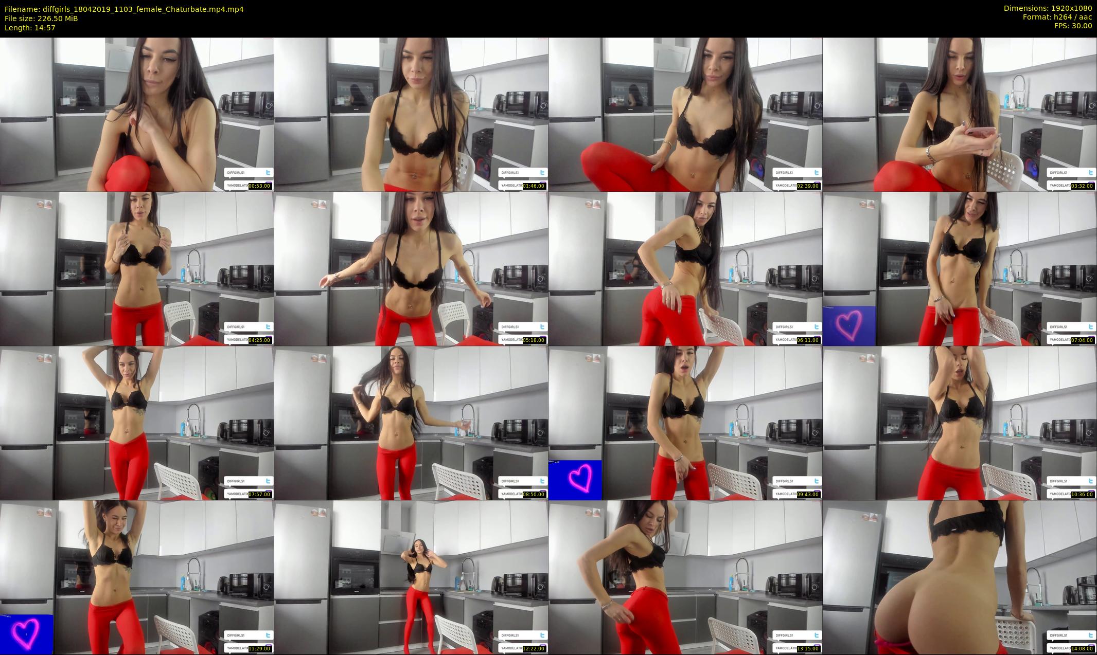 diffgirls — 15 minute Chaturbate female cam show recording, 1080p, Apr 18, 2019